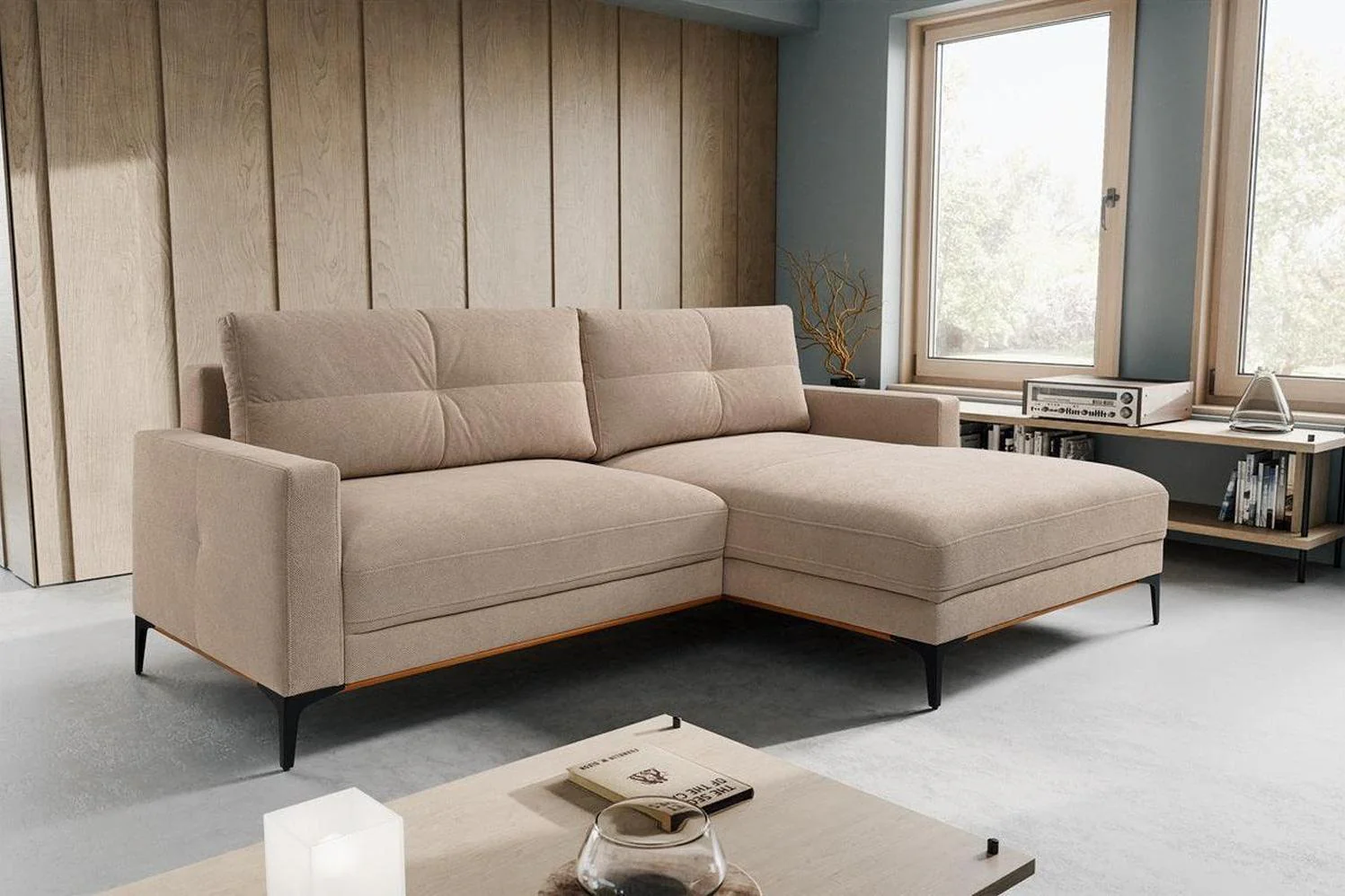 Bergio Corner Sofa Bed With Storage