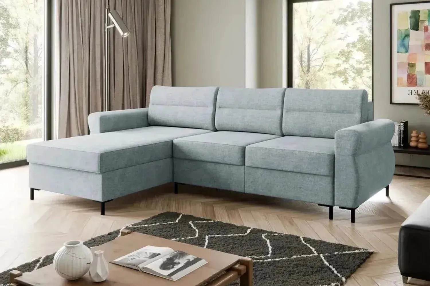 Berne Corner Sofa Bed With Storage - Image 6