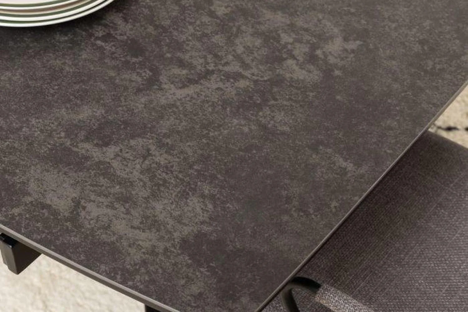 Blackburn Extending Ceramic Dining Table in Black 160-240cm - Image 6
