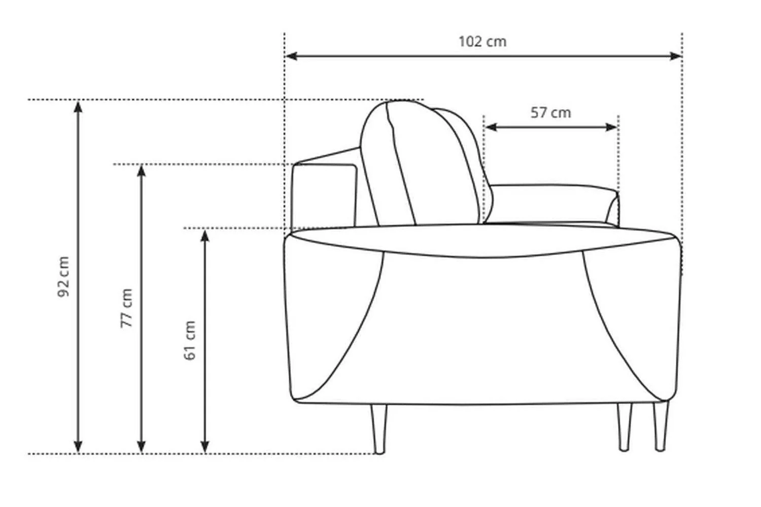 Boho 3 Seater Sofa Bed With Storage - Image 8