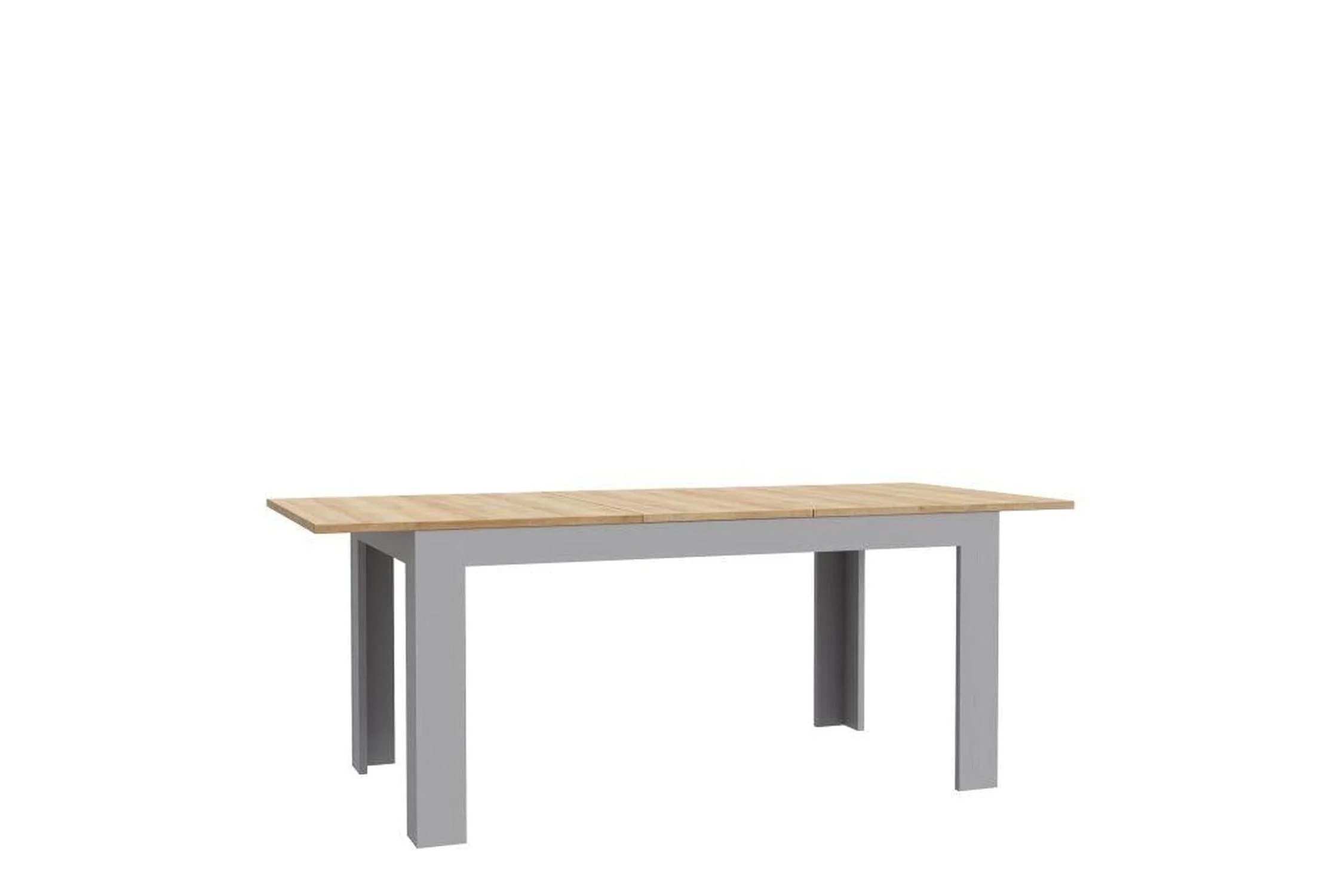 Bohol Extending Dining Table in Grey and Oak 160-207cm - Image 4