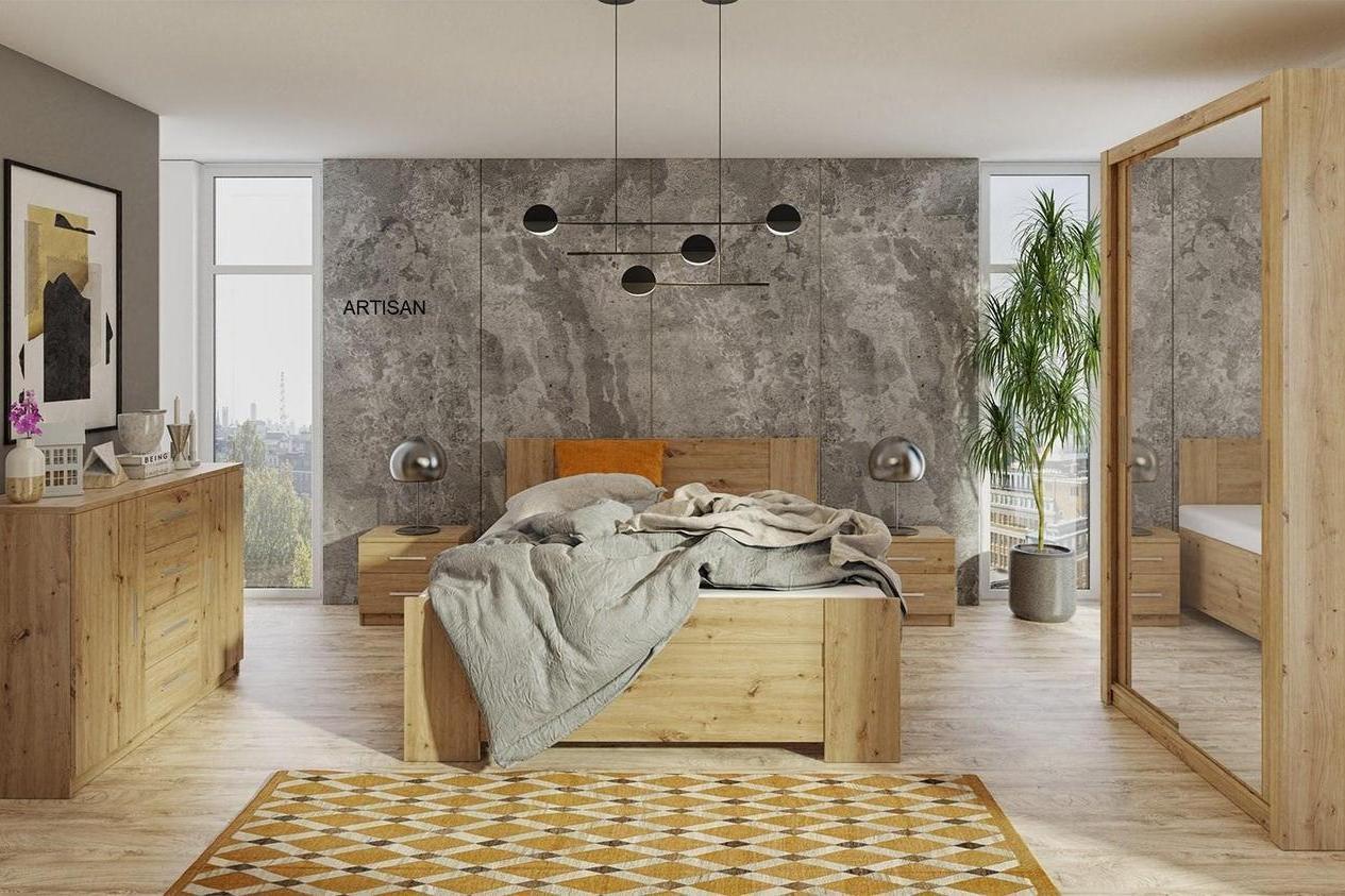 Bed Bono King Size Artisan Oak - Image 3