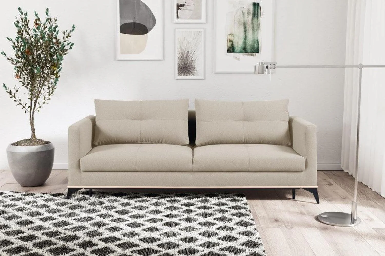 Bosco 2 Seater Sofa Bed With Storage - Image 3