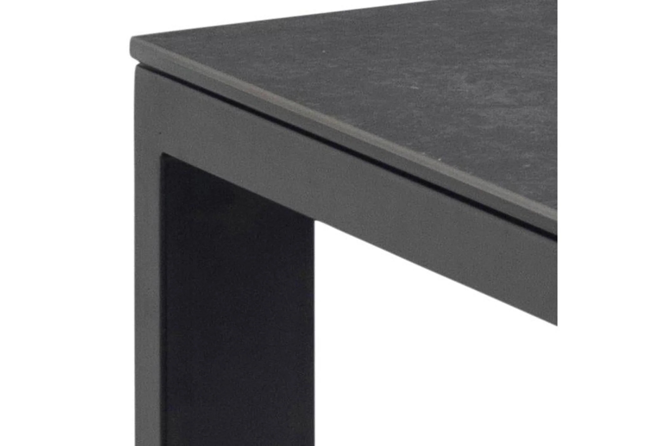 Brentford Matt Black Ceramic Dining Table 200x90cm - Image 4