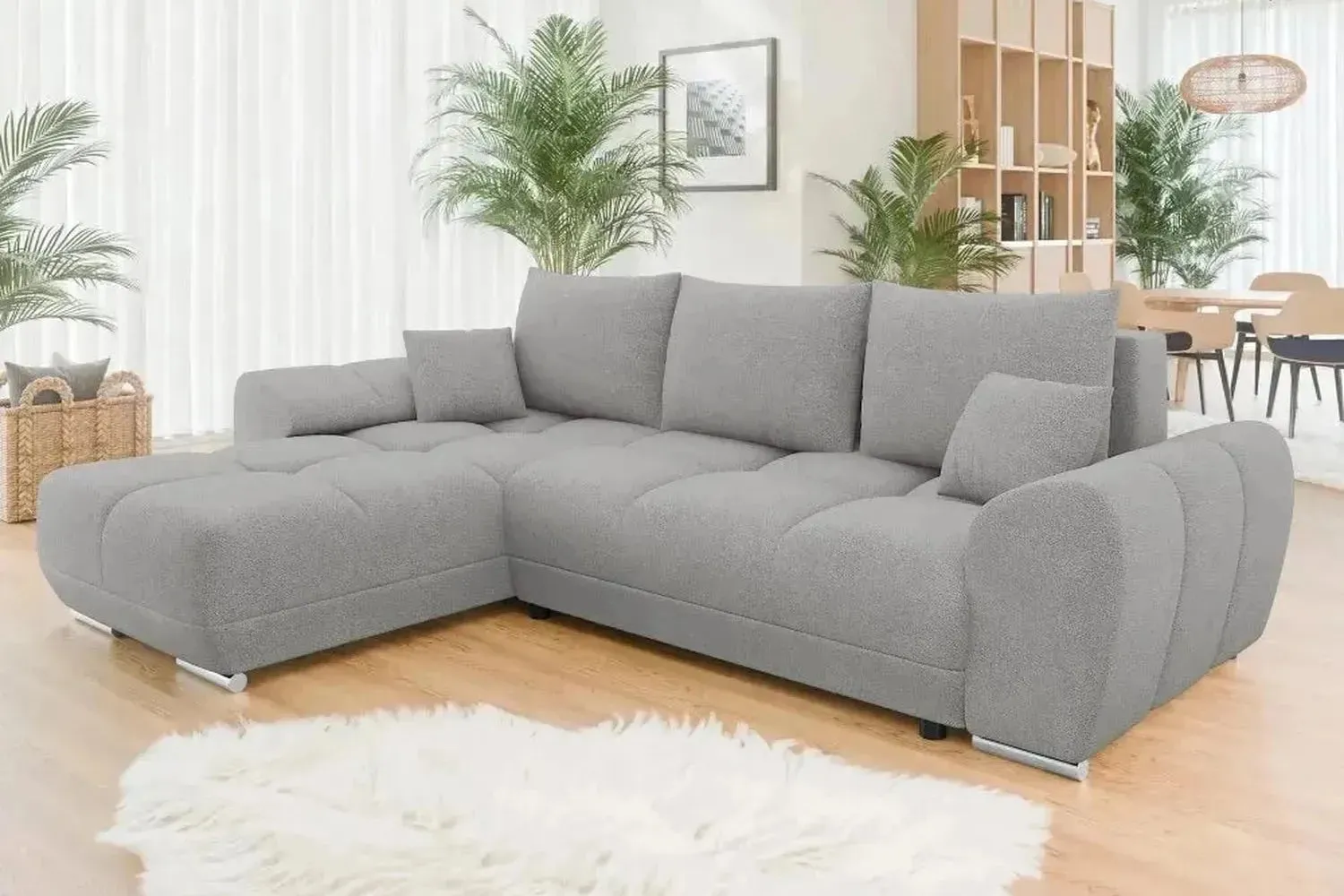 Bristol L Corner Sofa Bed With Storage