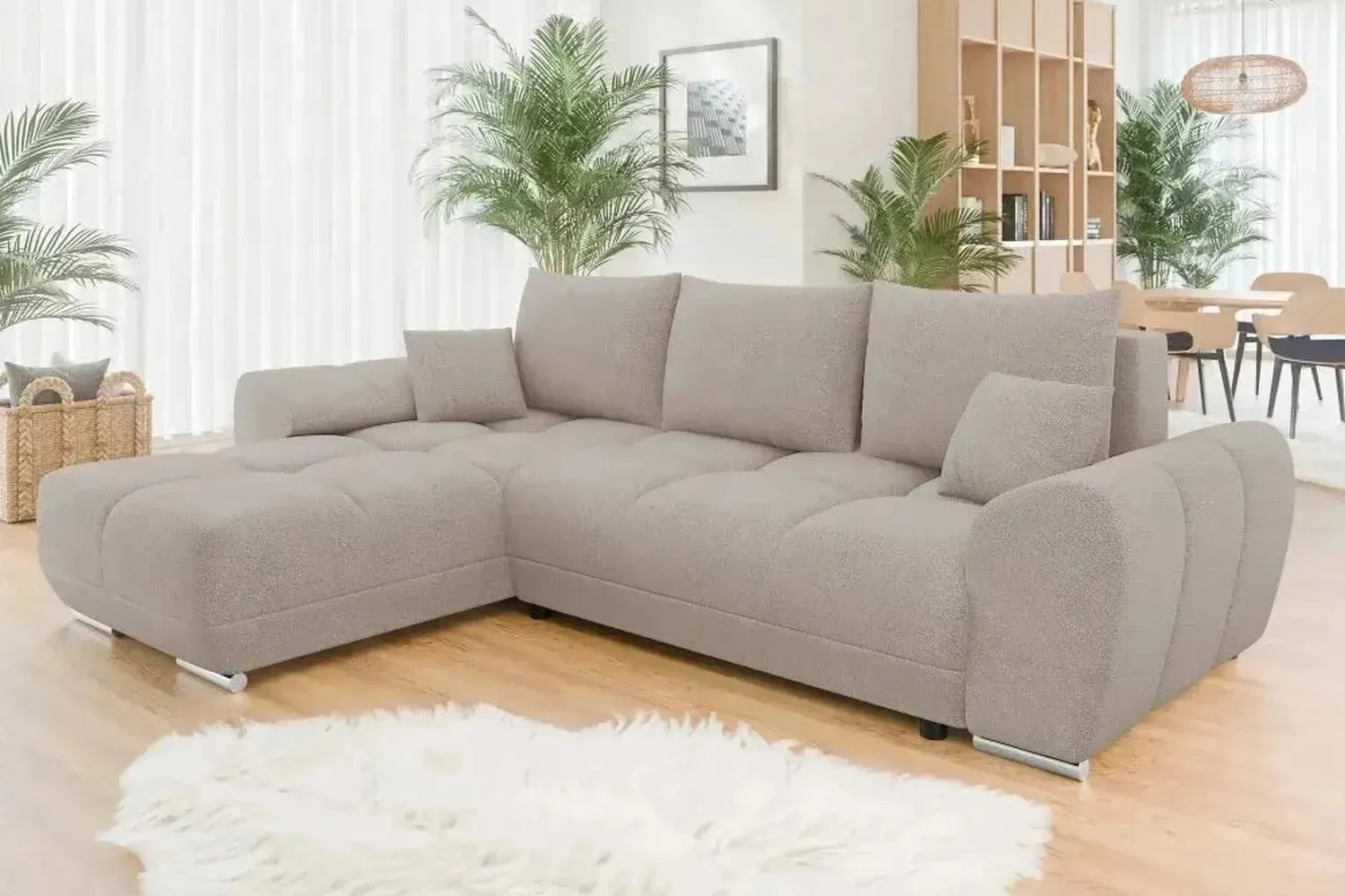 Bristol L Corner Sofa Bed With Storage - Image 5