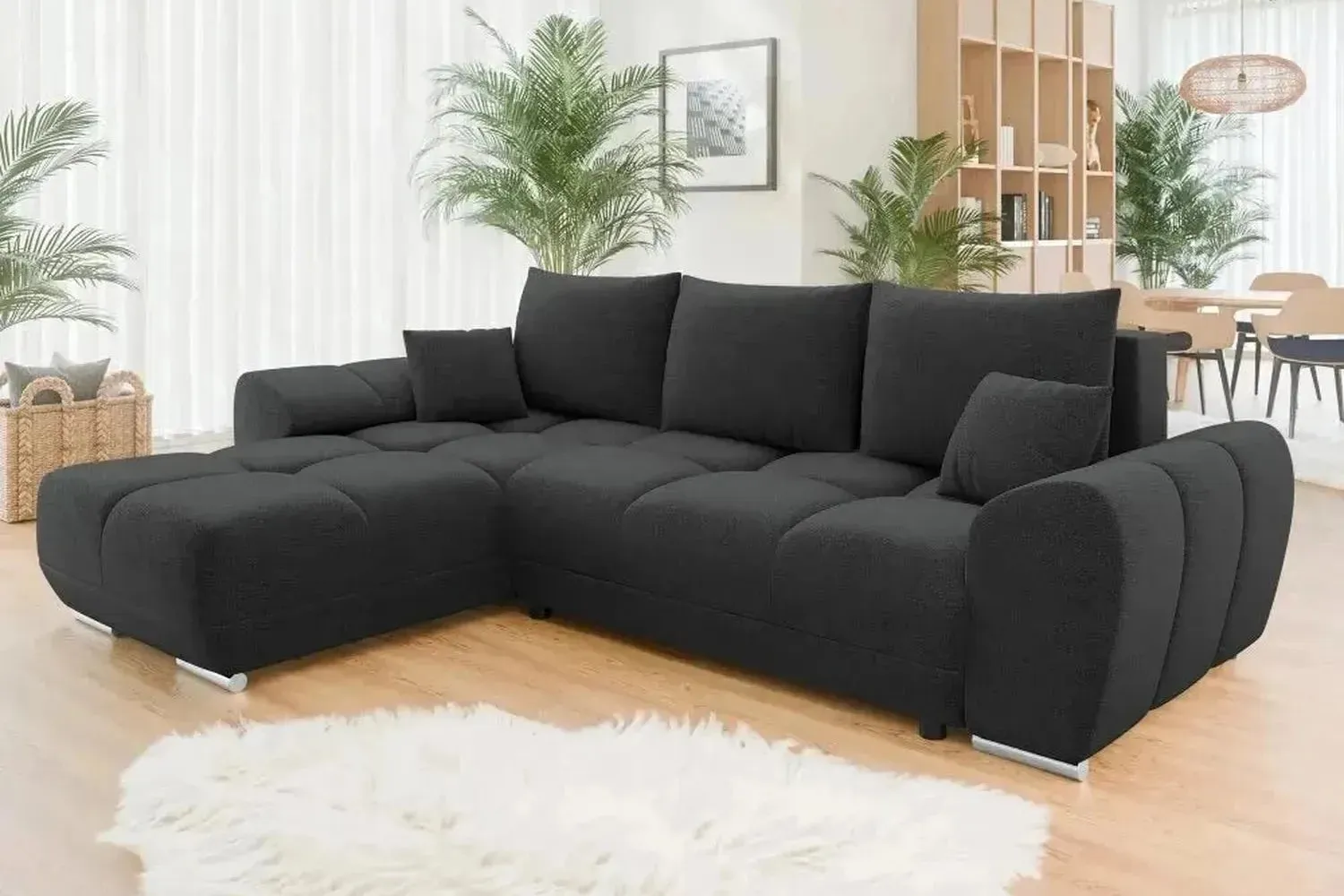 Bristol L Corner Sofa Bed With Storage - Image 8