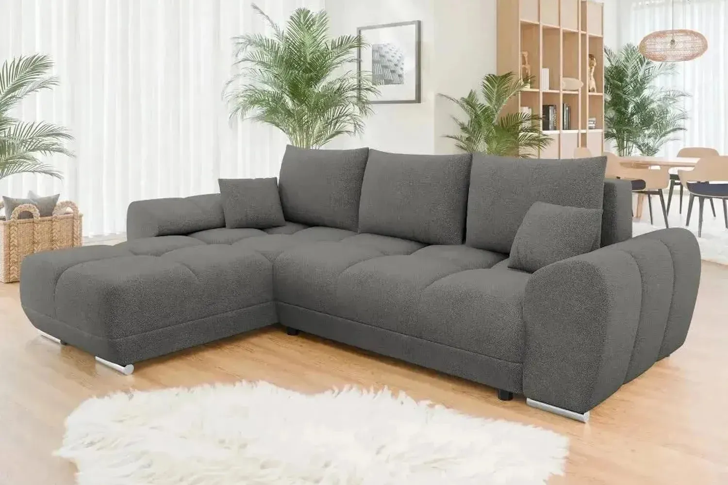 Bristol L Corner Sofa Bed With Storage - Image 9