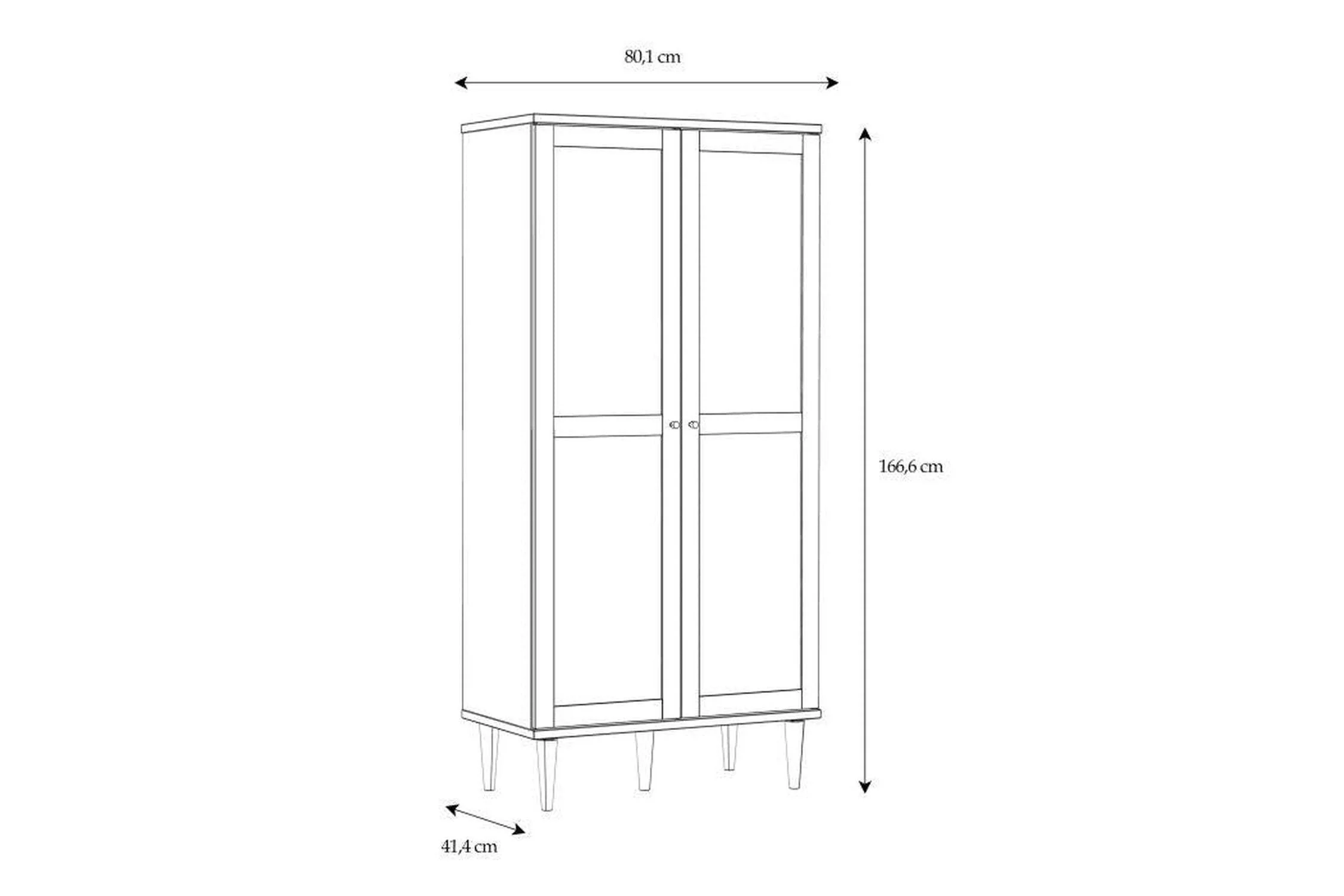 Calasetta 2 Door Display Cabinet In Rattan - Image 10