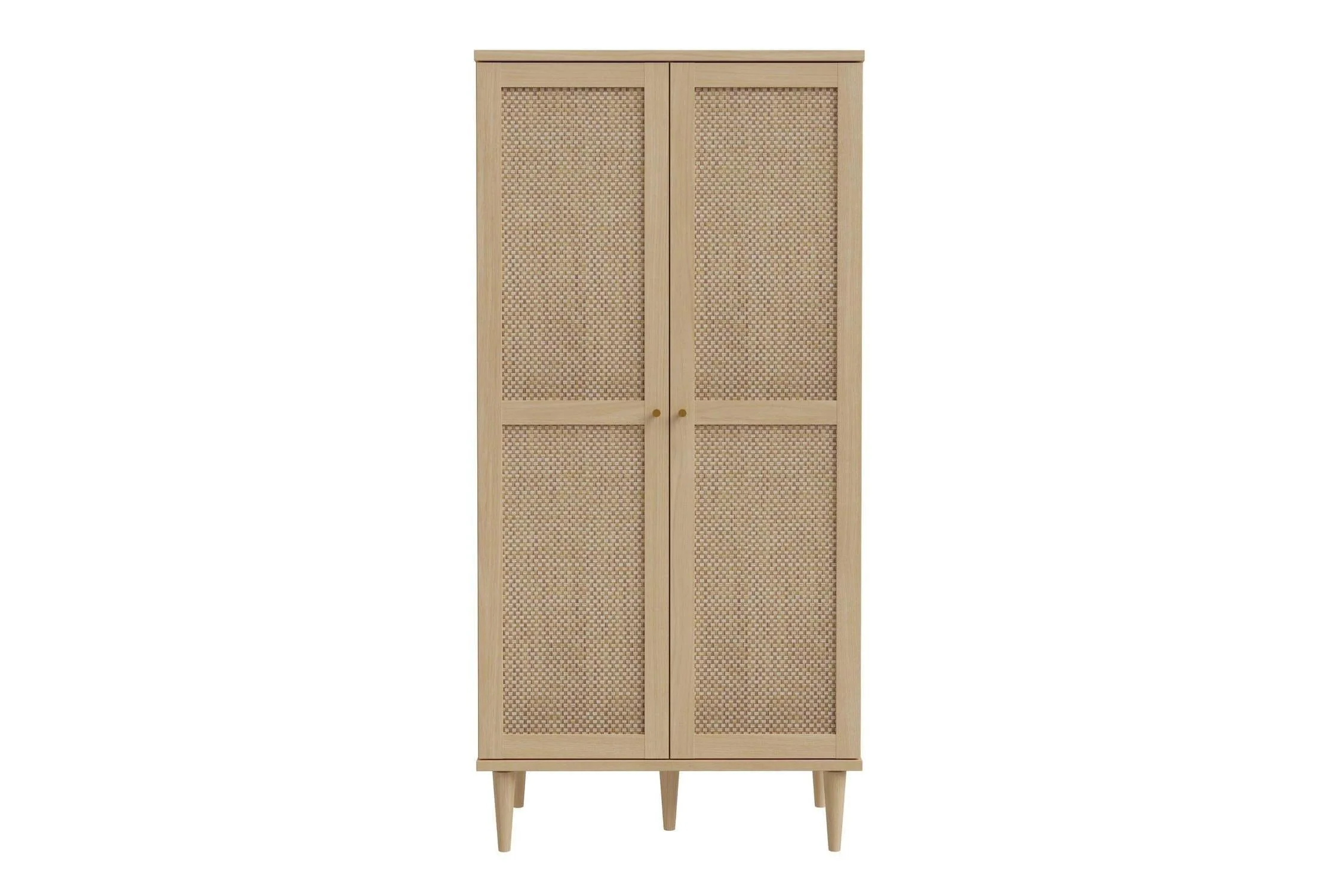 Calasetta 2 Door Display Cabinet In Rattan - Image 2