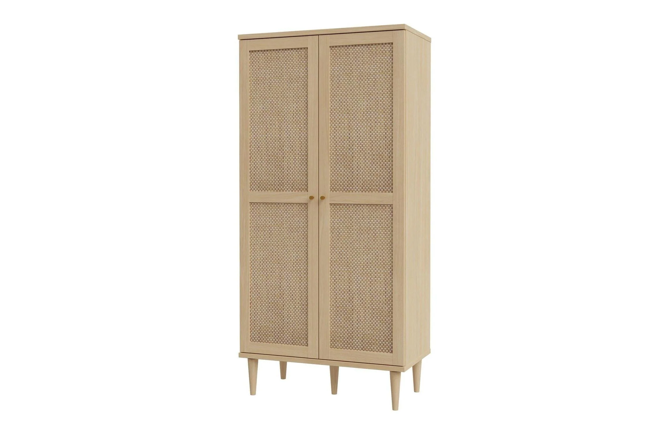 Calasetta 2 Door Display Cabinet In Rattan - Image 3