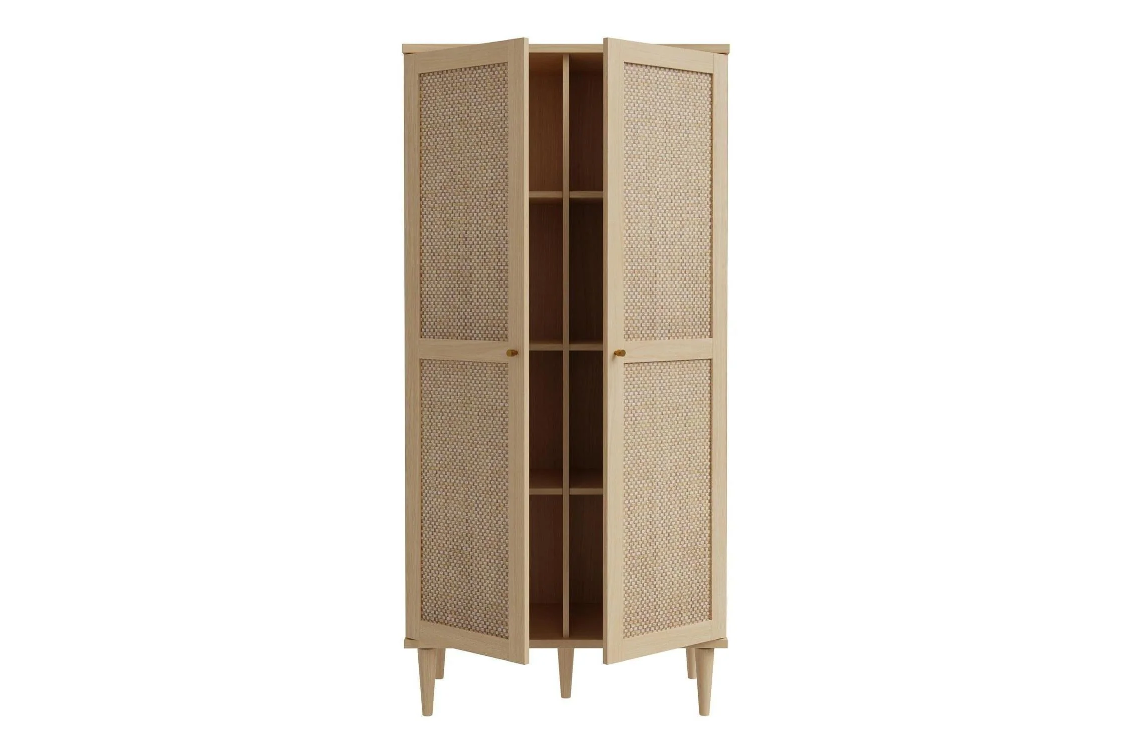 Calasetta 2 Door Display Cabinet In Rattan - Image 6