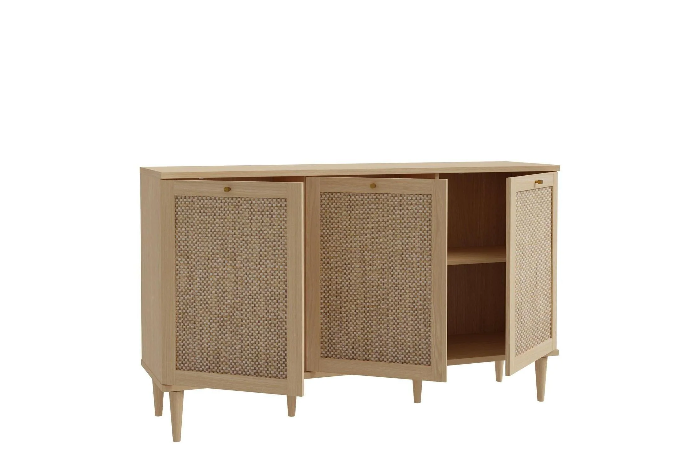 Calasetta 3 Door Sideboard In Rattan - Image 4