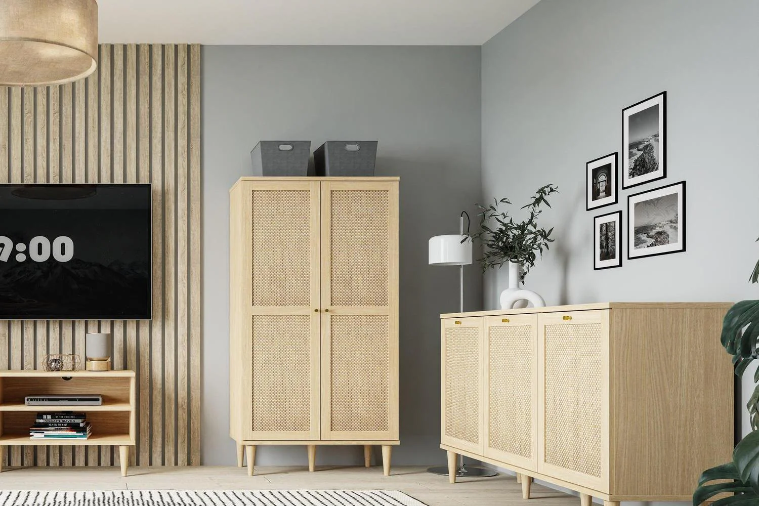 Calasetta 3 Door Sideboard In Rattan - Image 8