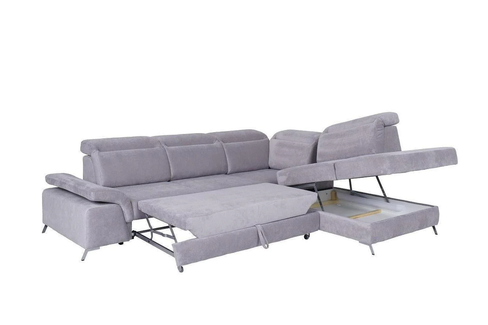 Calvaro Corner Sofa Bed With Storage - Image 3
