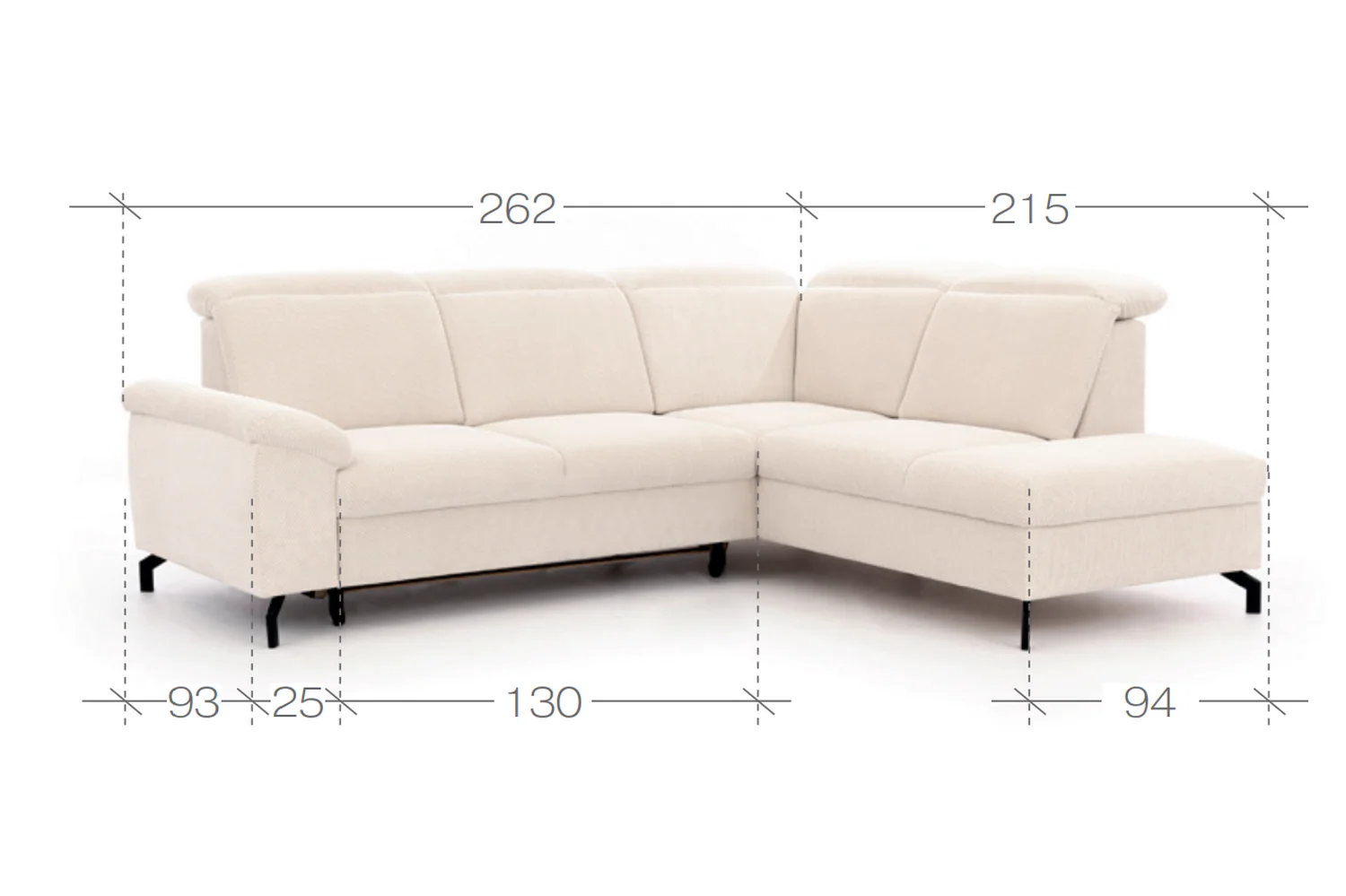 Caneli Corner Sofa Bed With Storage - Image 5