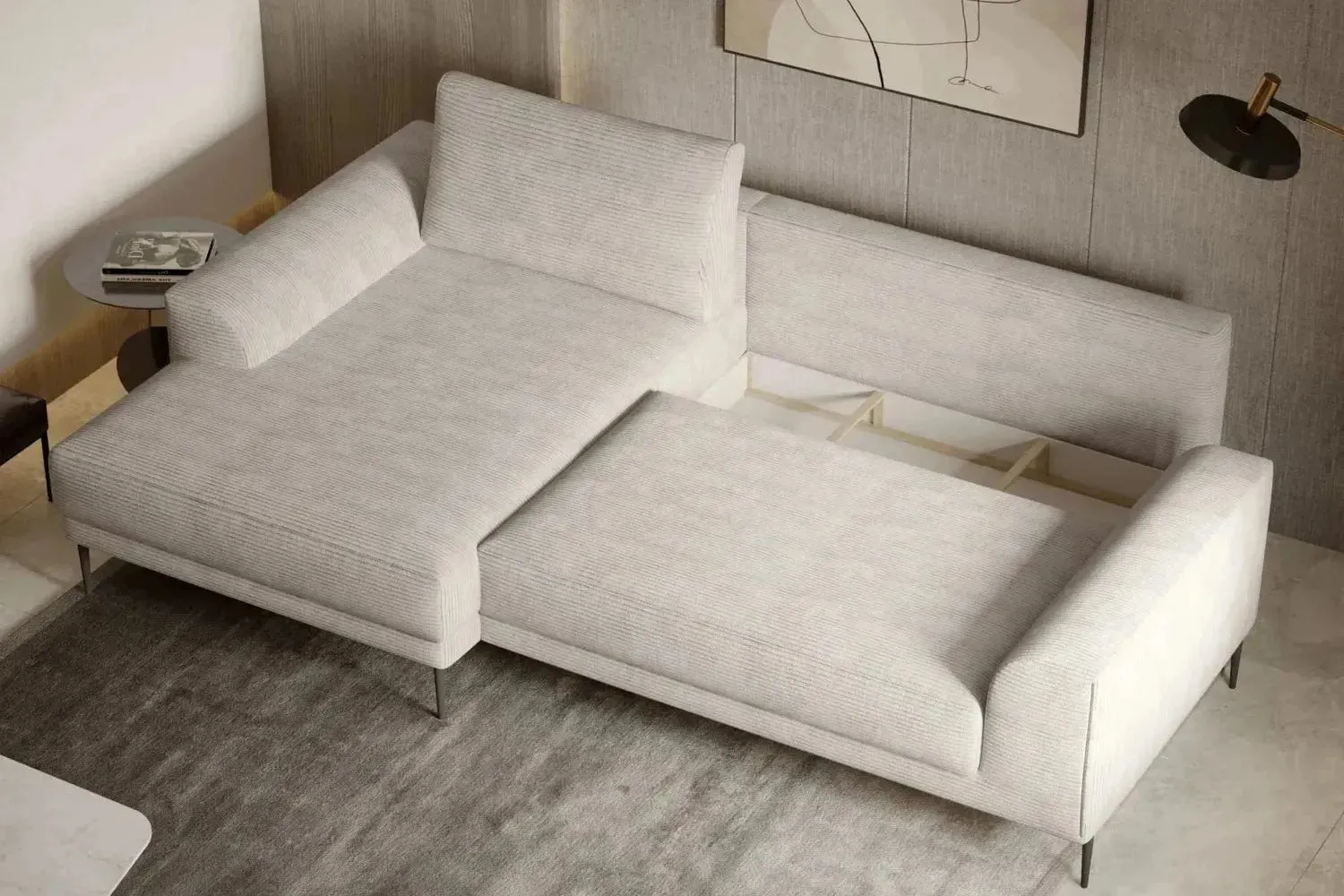Capitol Corner Sofa Bed With Storage - Image 2