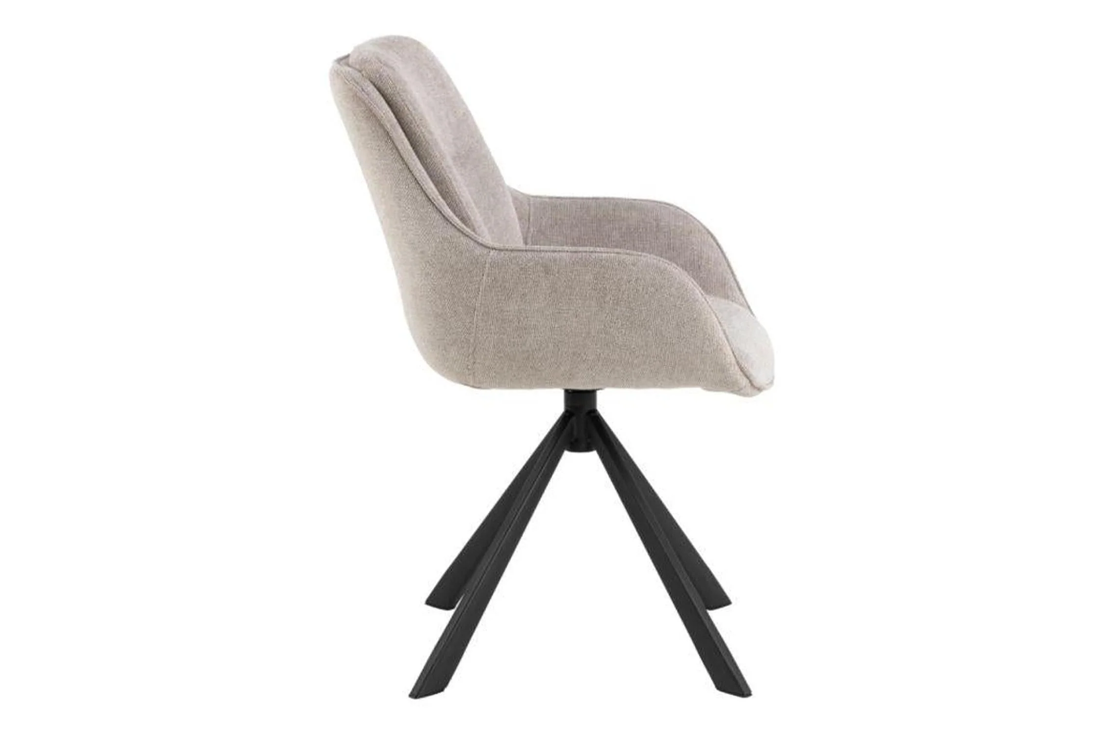 Carrie Swivel Dining Chair in Sand Set of 2 - Image 5