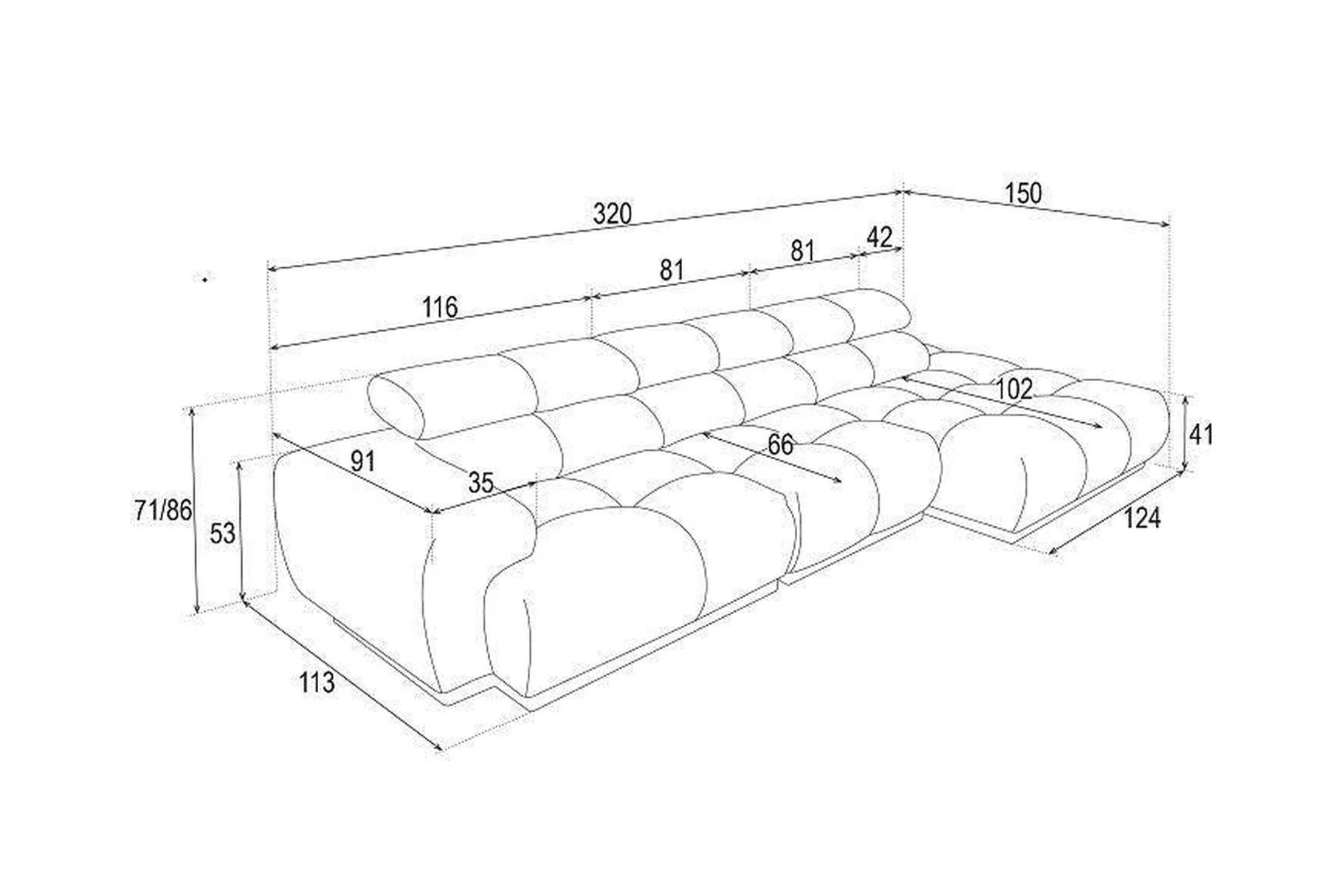 Chani Corner Sofa Pr2 - Image 3