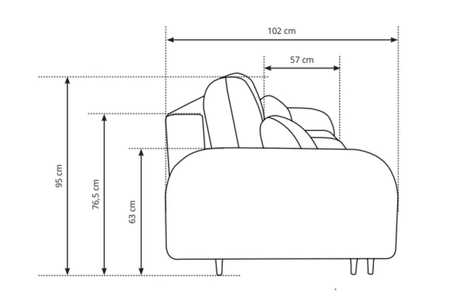 Cloud 2 Seater Sofa Bed With Storage - Image 7