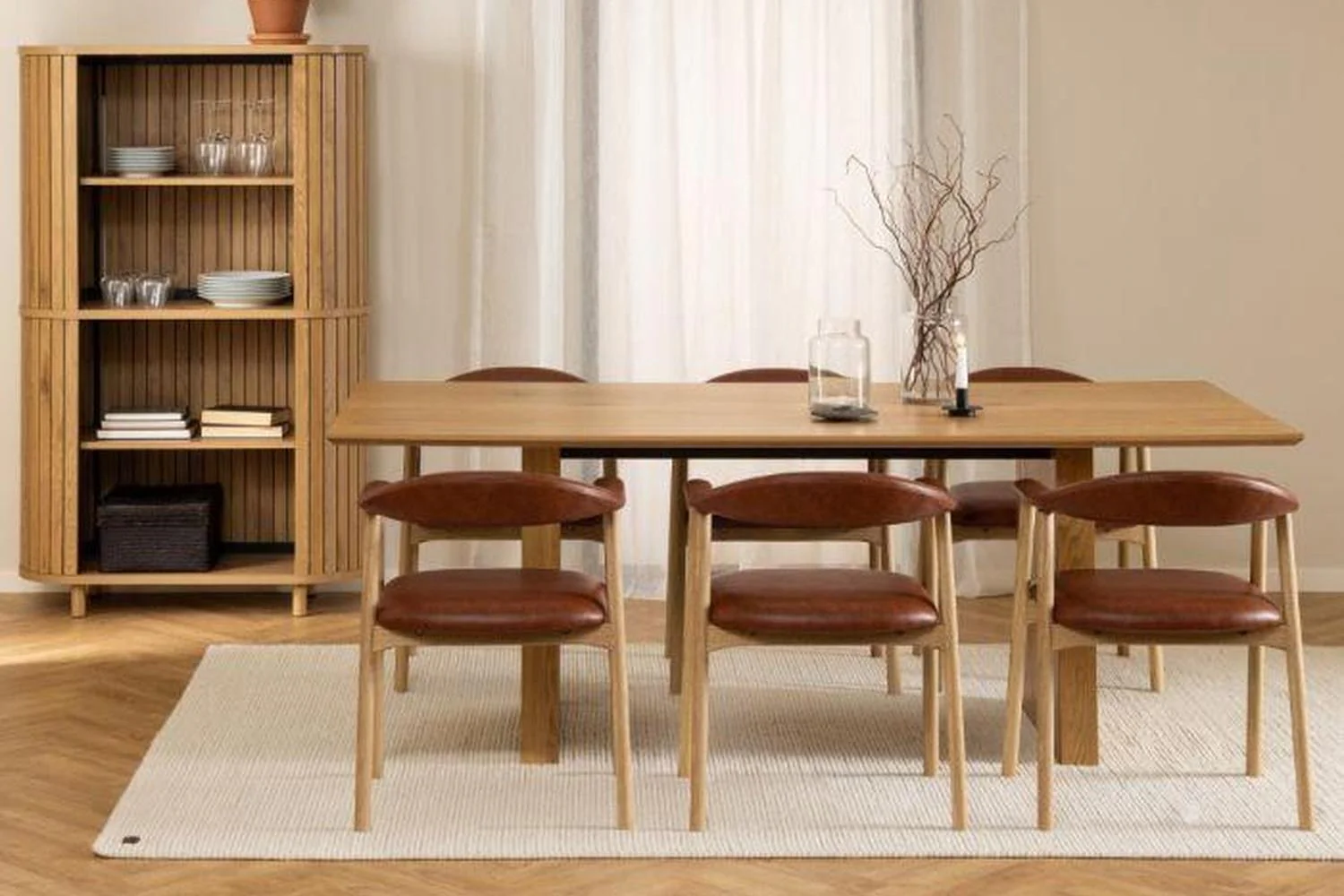 Colima Dining Table in Oak 210x100cm - Image 6