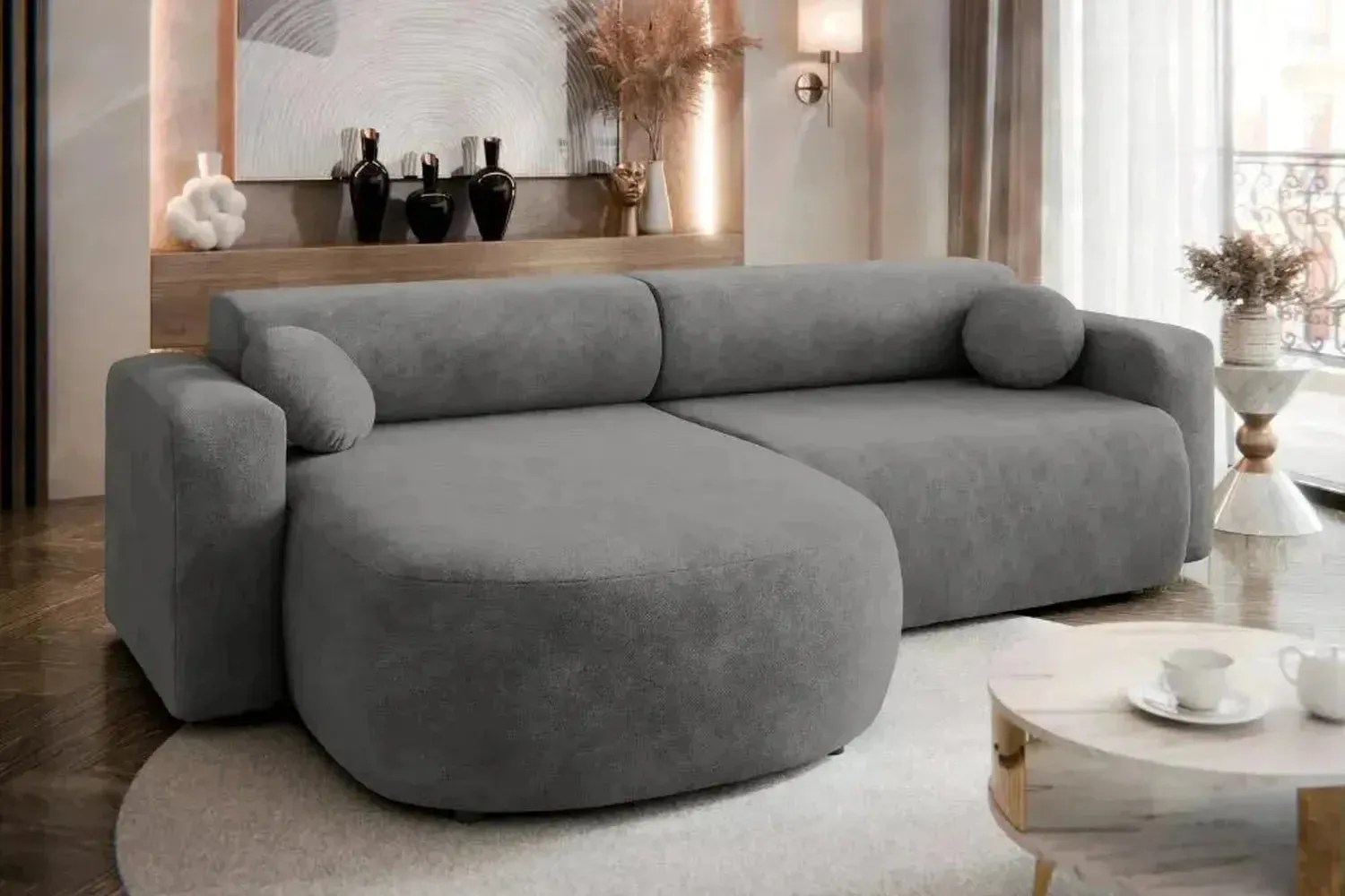 Nicelo Corner Sofa Bed With Storage - Image 10