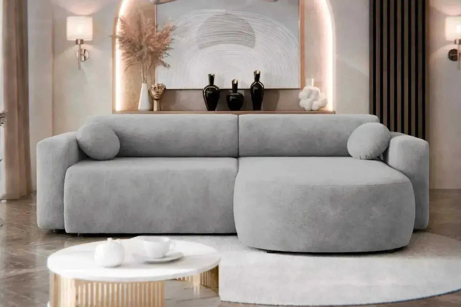 Nicelo Corner Sofa Bed With Storage - Image 4