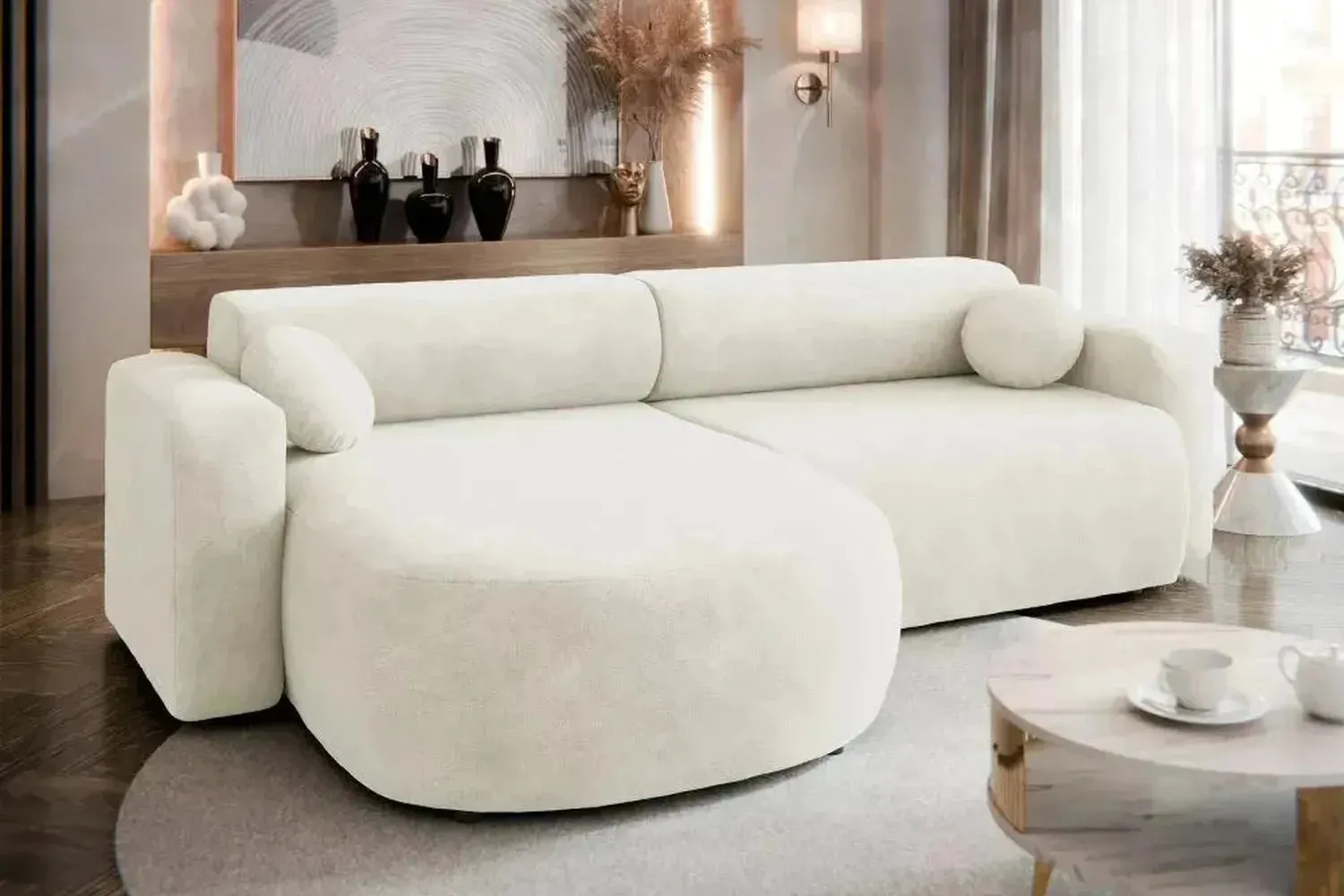 Nicelo Corner Sofa Bed With Storage - Image 7