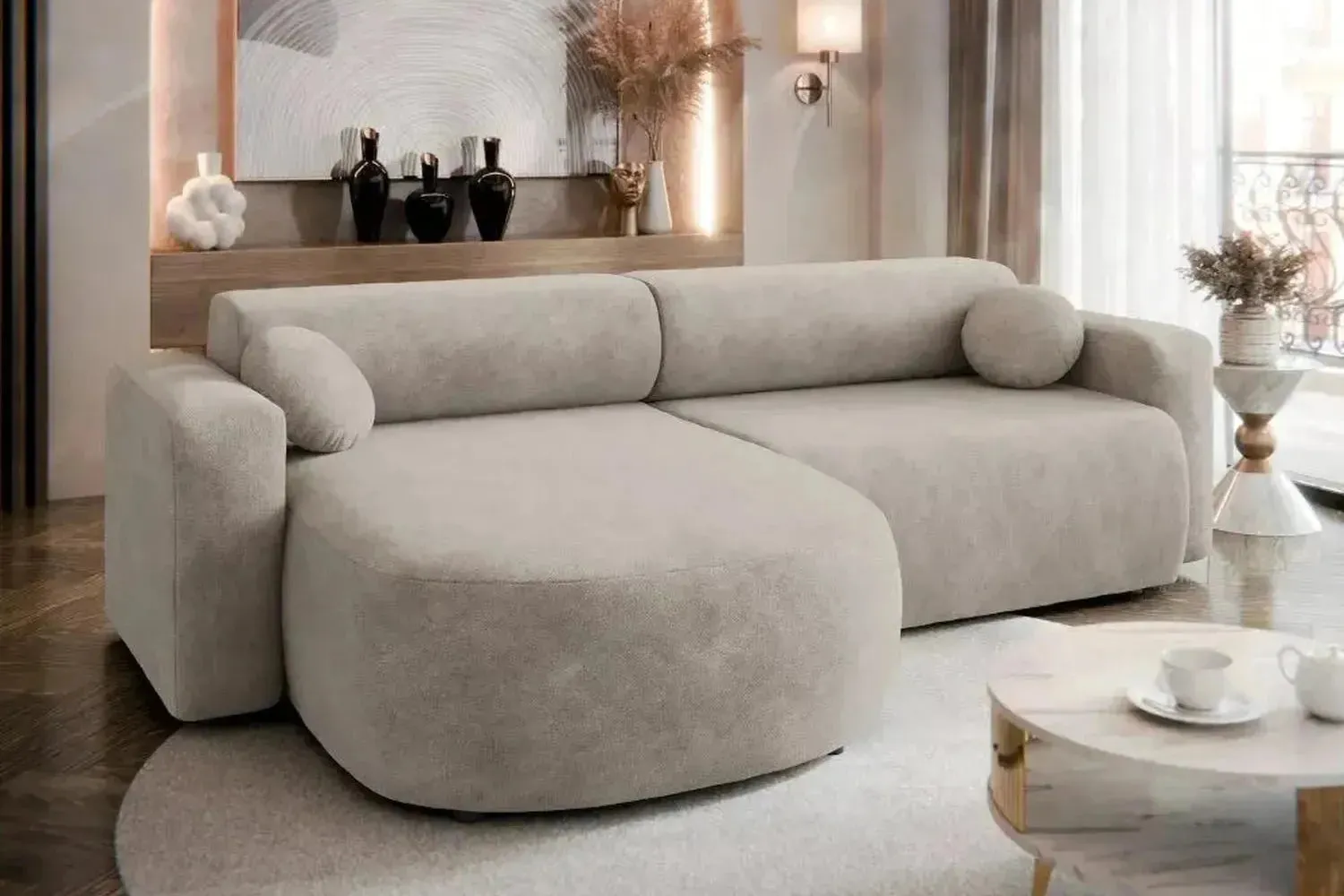 Nicelo Corner Sofa Bed With Storage - Image 8