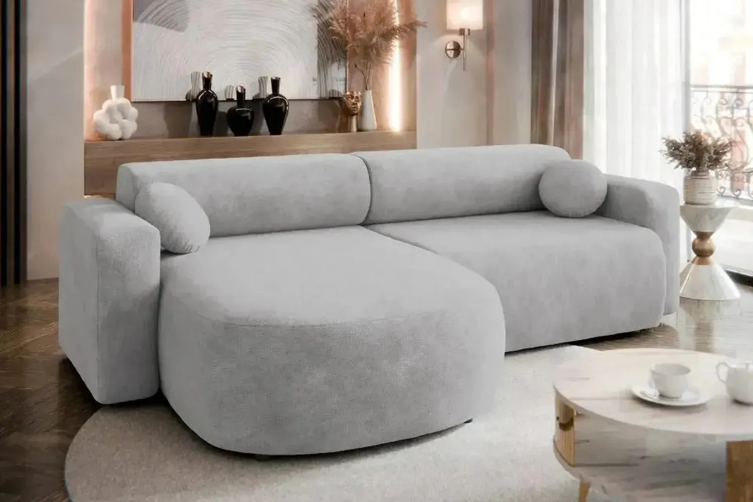 Nicelo Corner Sofa Bed With Storage - Image 9
