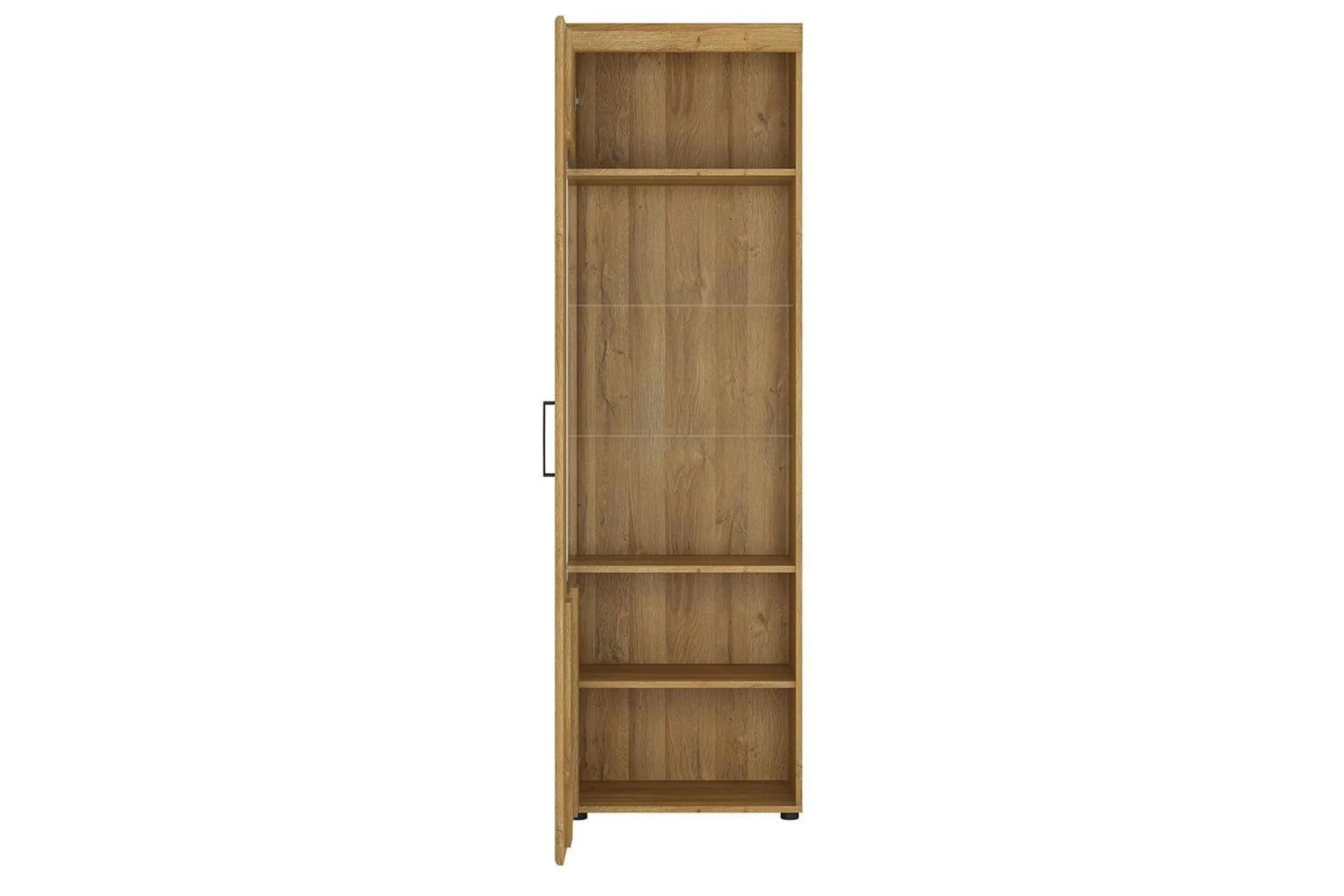 Cortina Tall Glazed Display Cabinet (LH) In Grandson Oak - Image 2