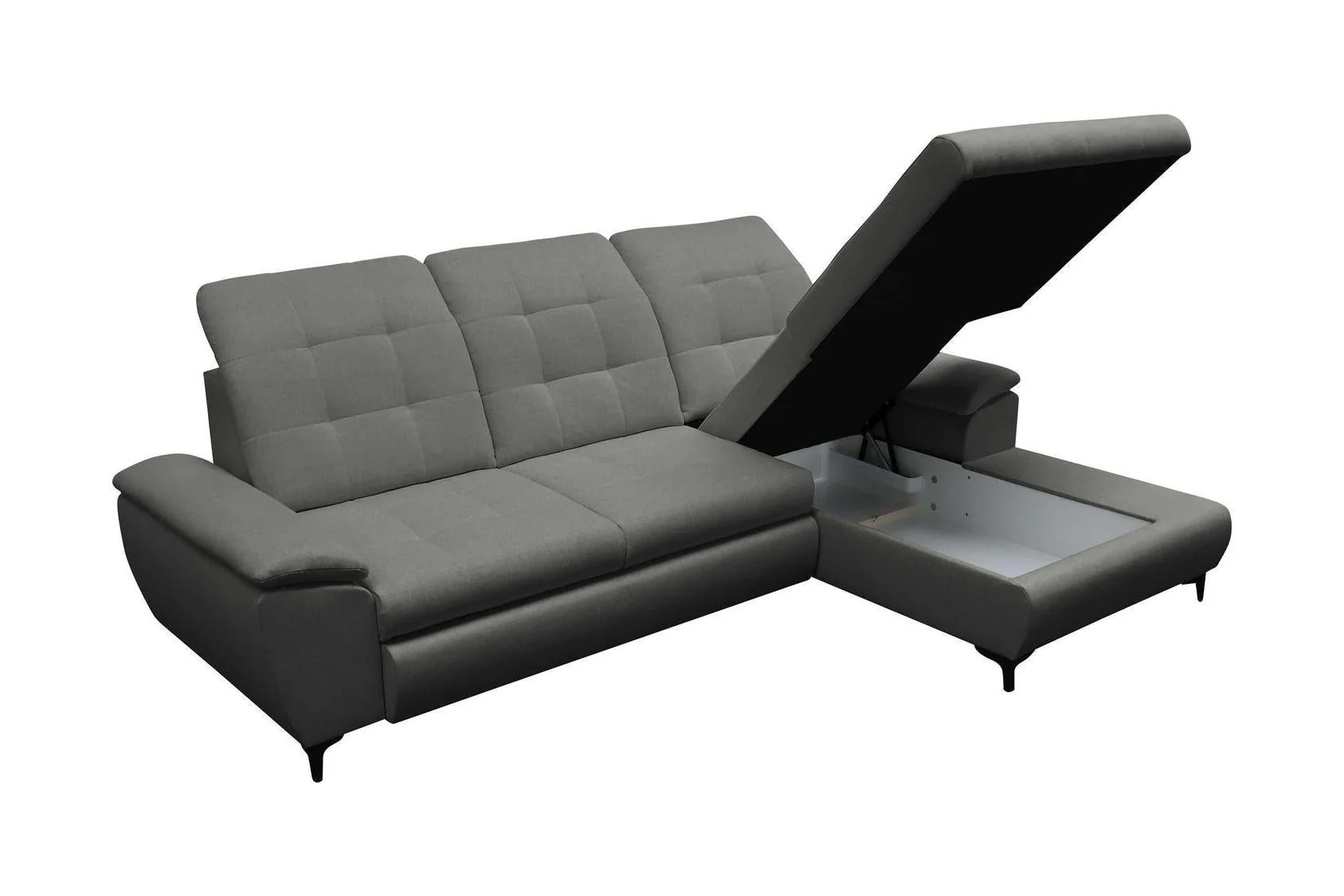 Crystal Corner Sofa Bed With Storage - Image 3
