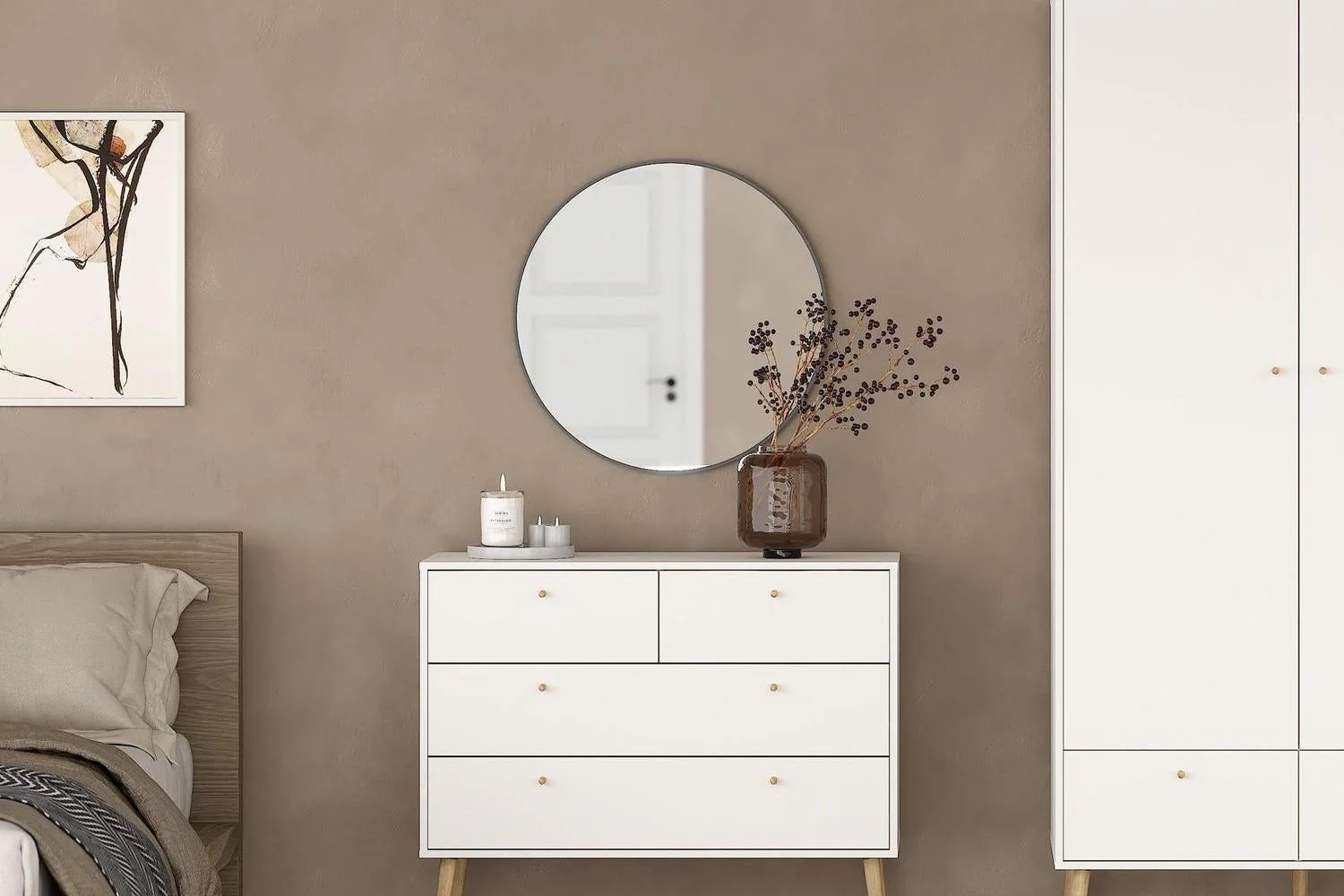 Cumbria Chest 2 + 2 Drawers White - Image 6