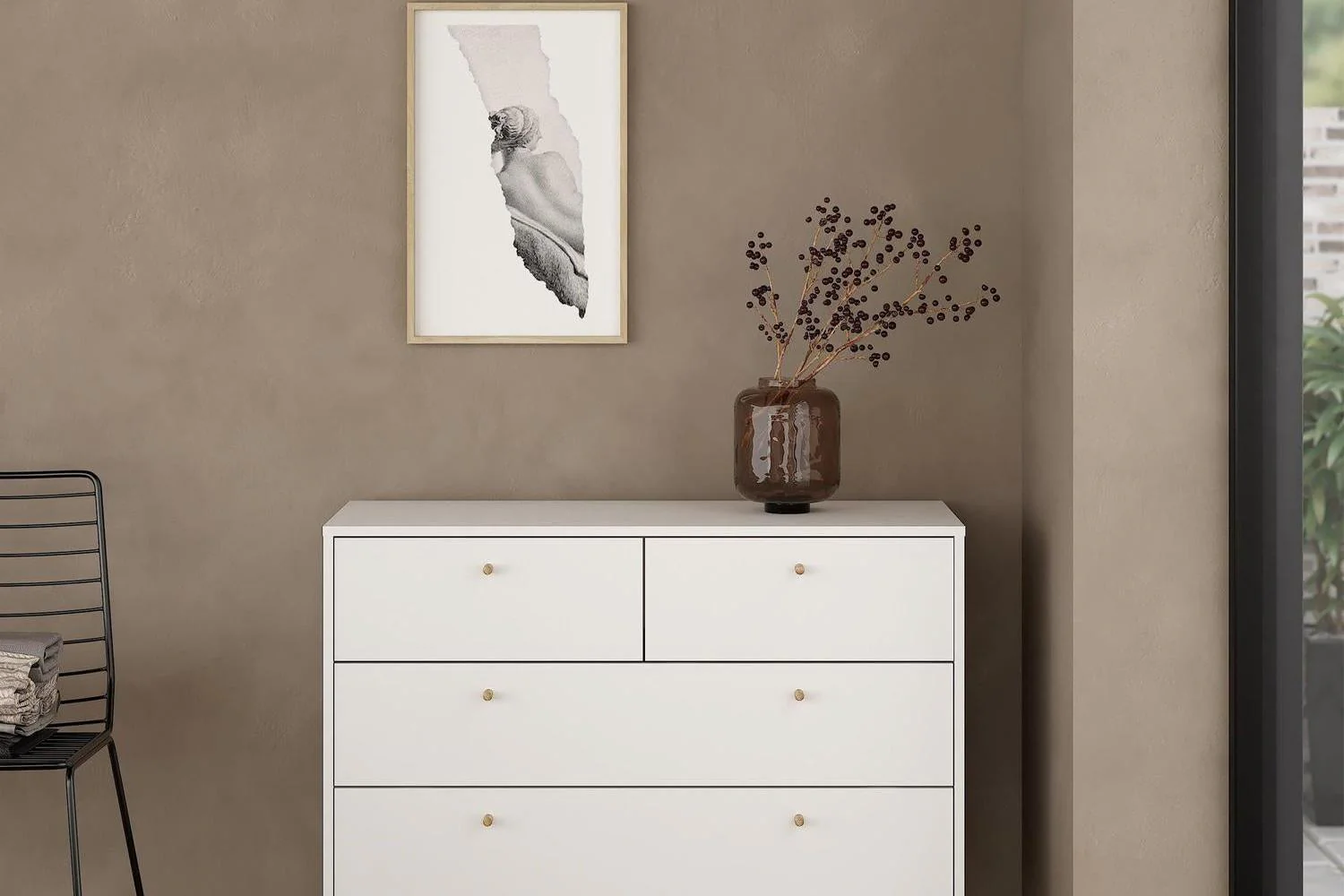 Cumbria Chest 2 + 2 Drawers White - Image 8