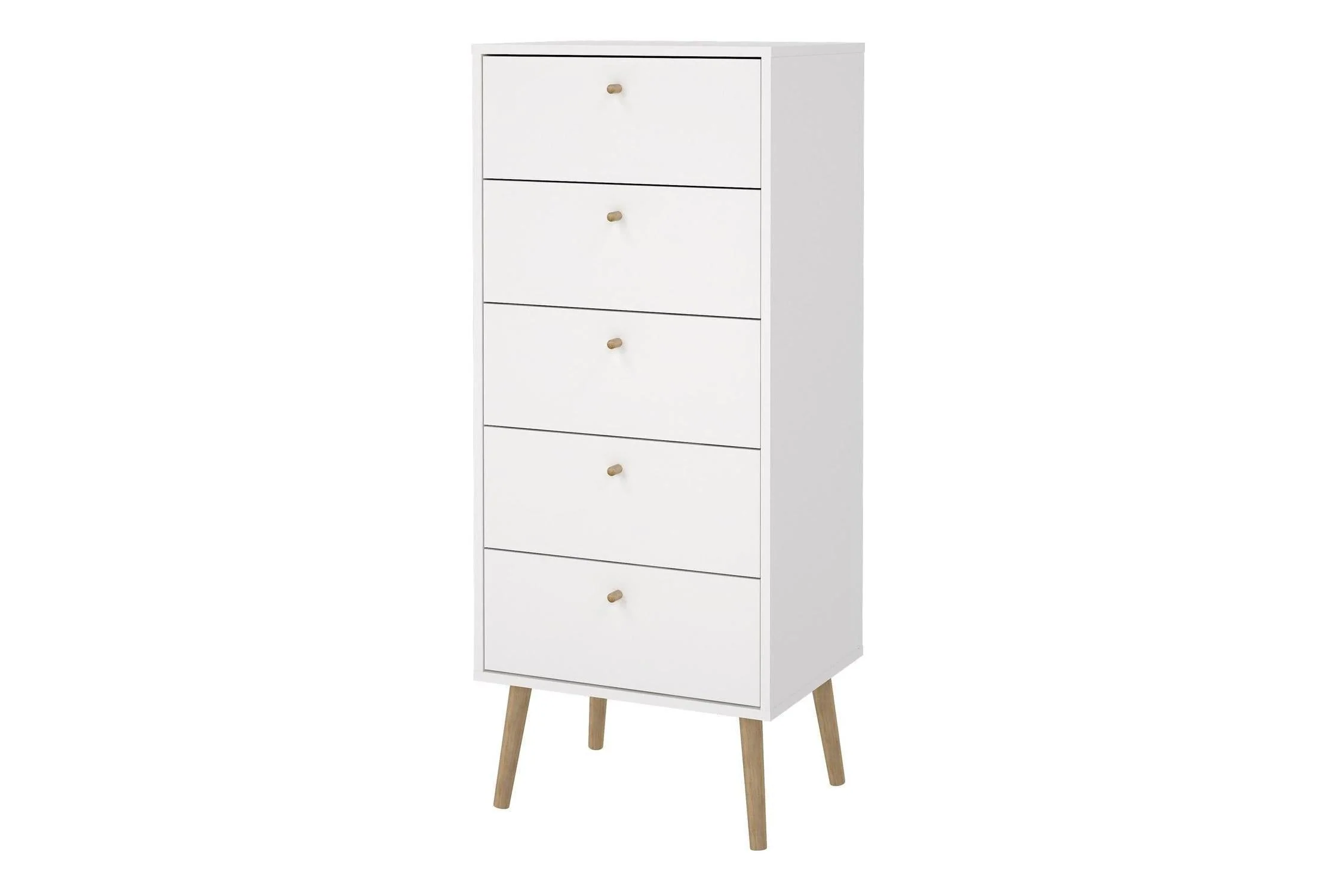 Cumbria Chest 5 Drawers White - Image 3