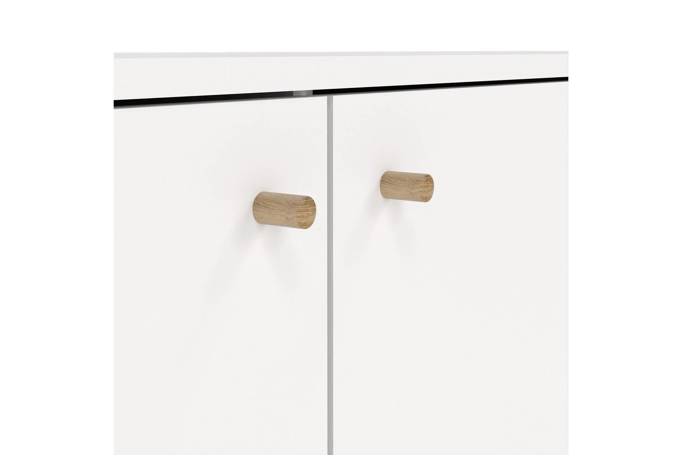 Cumbria Sideboard 2 Doors + 3 Drawers White - Image 7