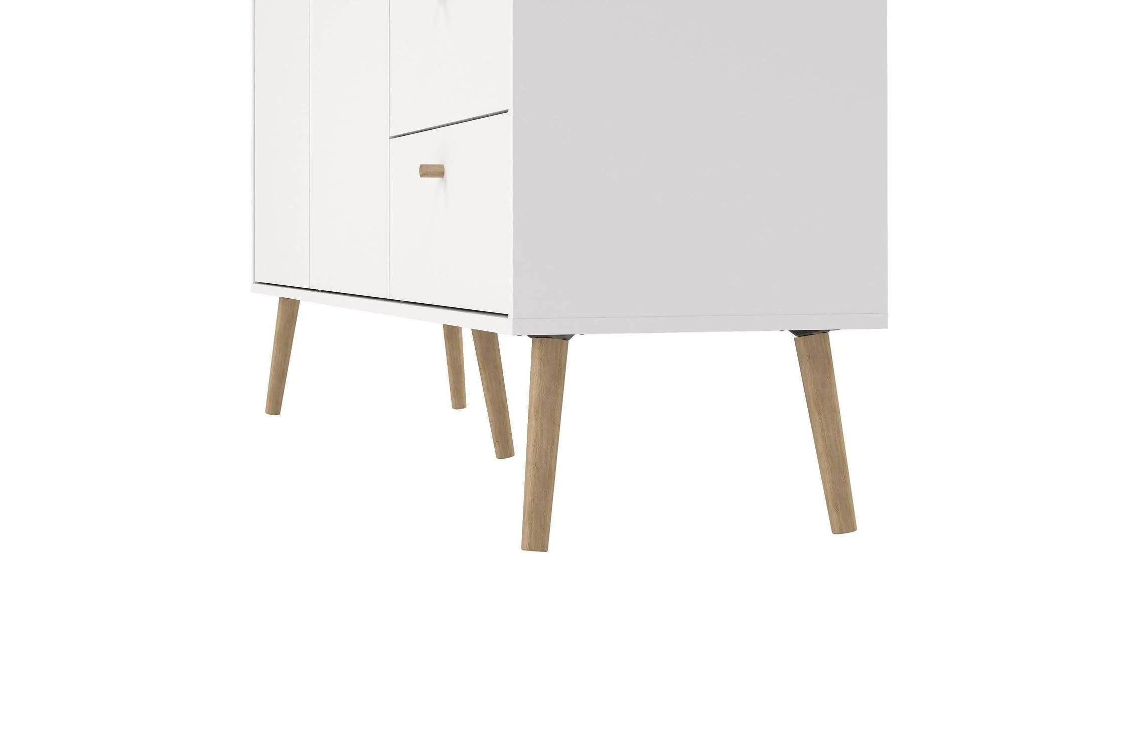 Cumbria Sideboard 2 Doors + 3 Drawers White - Image 9