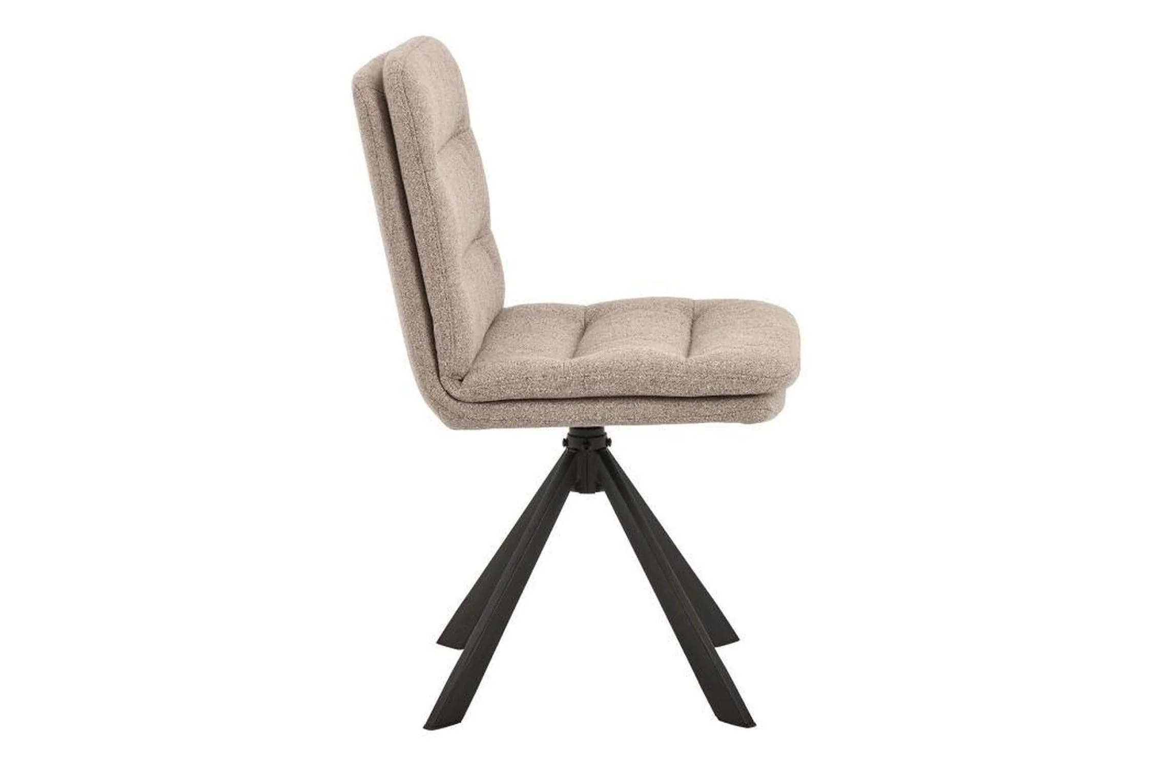 Dean Beige Swivel Dining Chair Set of 2 - Image 3