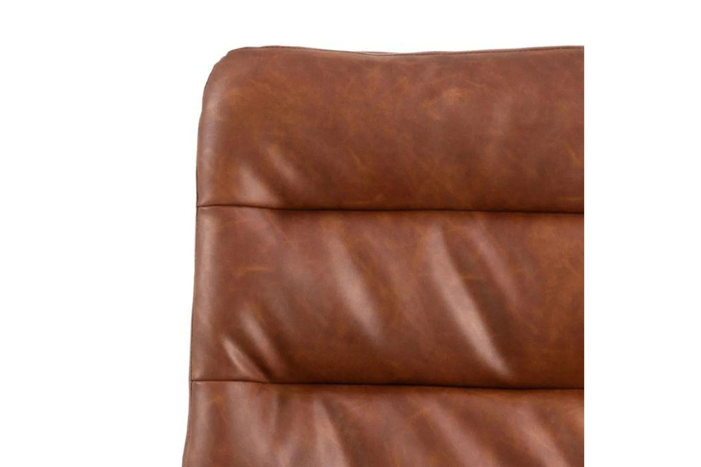 Dean Brandy PU Swivel Dining Chair Set of 2 - Image 6