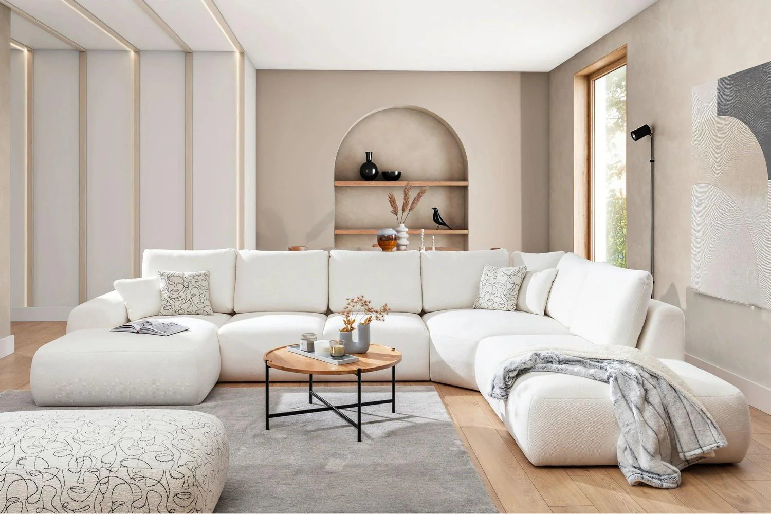 Dionizos U Shape Corner Sofa