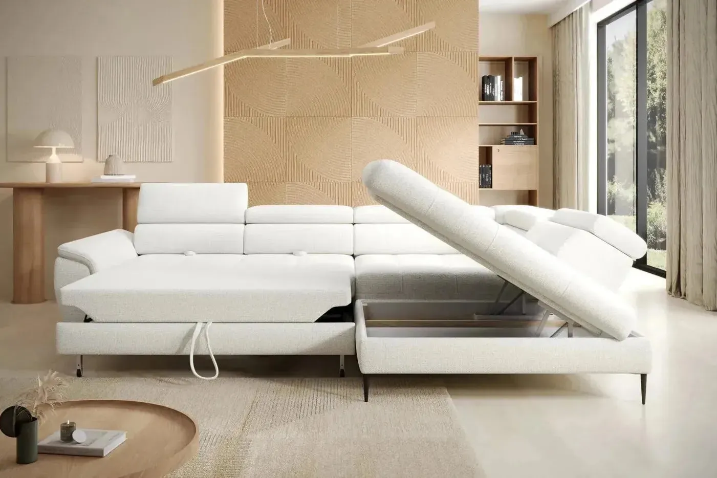 Empoli L Corner Sofa Bed Relax With Storage - Image 2