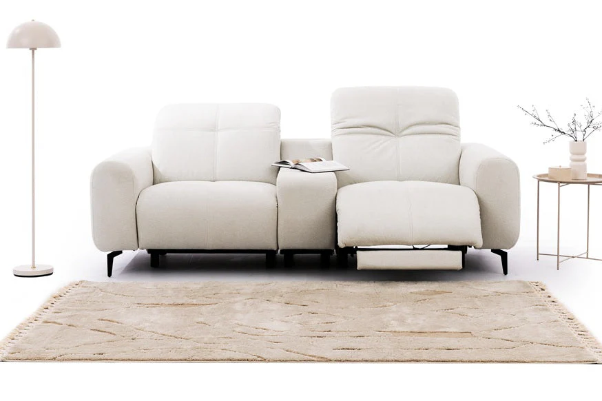 Este 2 Seater Recliner Sofa with Storage Console