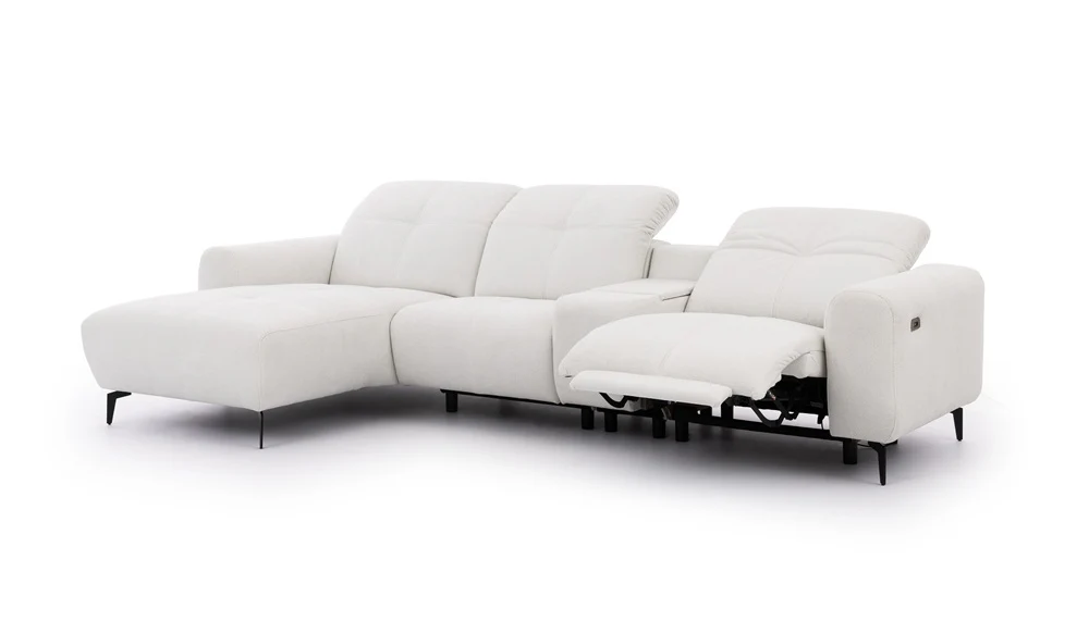 Este Small Recliner Corner Sofa with Storage Console - Image 2