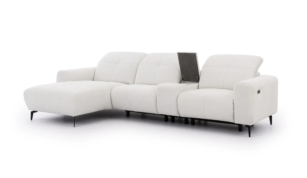 Este Small Recliner Corner Sofa with Storage Console - Image 3