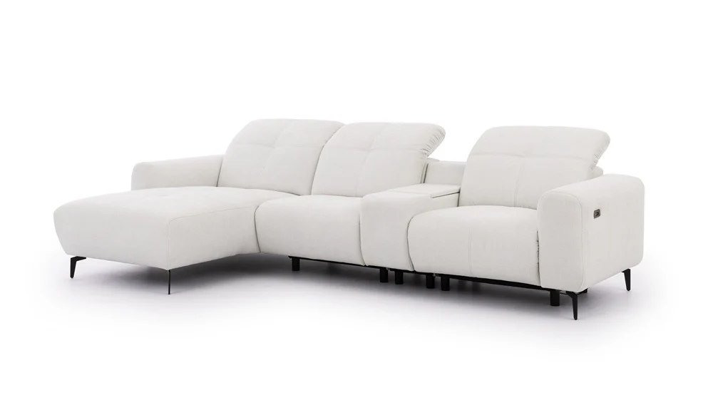 Este Small Recliner Corner Sofa with Storage Console - Image 7