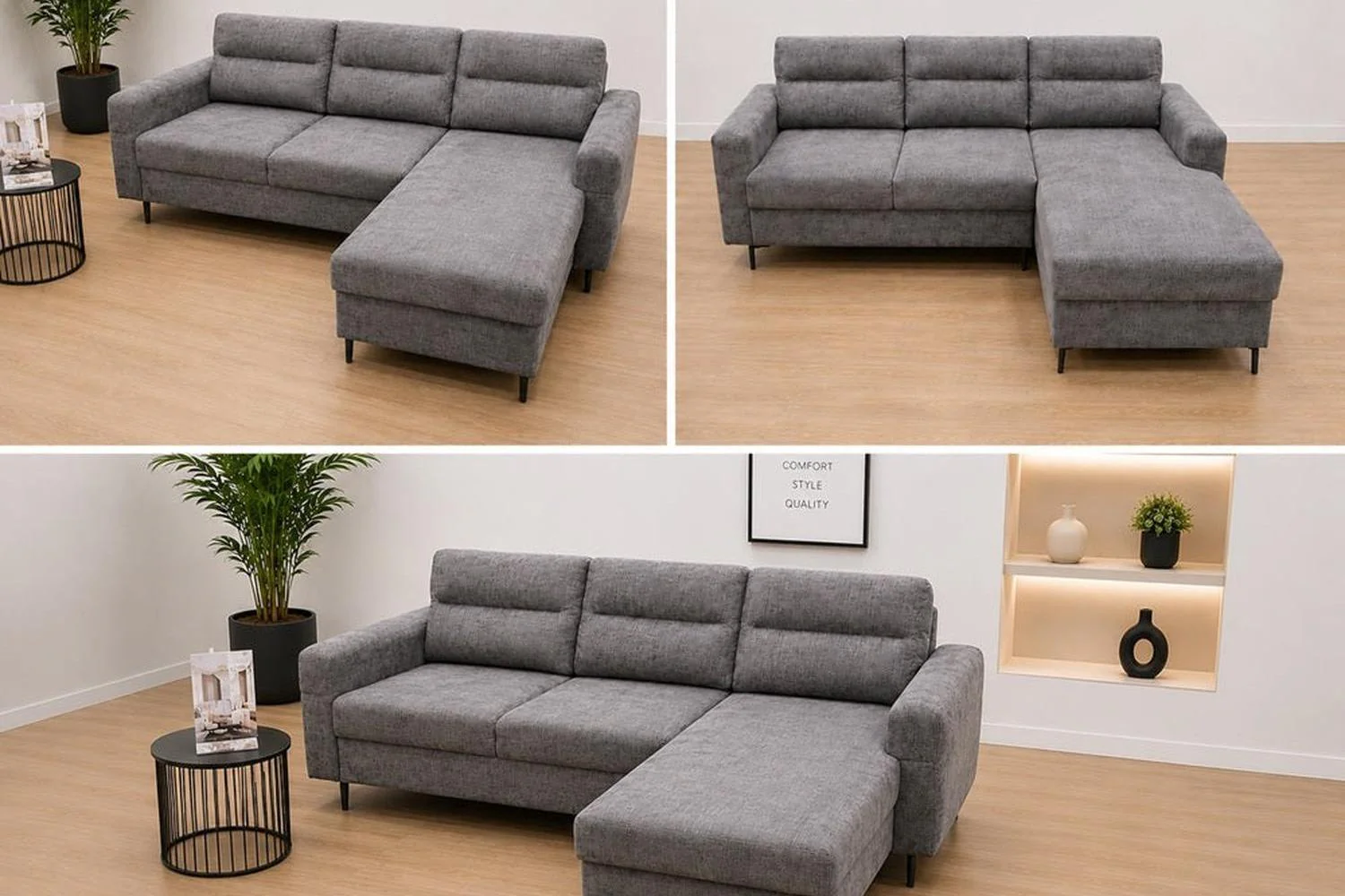 Ex-Display Berne Corner Sofa Bed With Storage Sierra 751 - Image 4