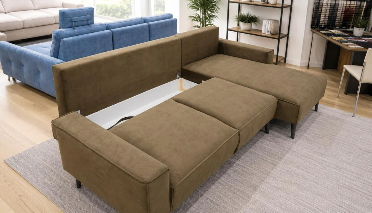 Ex-Display Mingo Corner Sofa Bed With Storage Zetta 297 - Image 3
