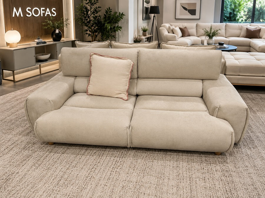 Ex-Display Nara 2 Seater Sofa Monolith 04 VELVET - Image 3