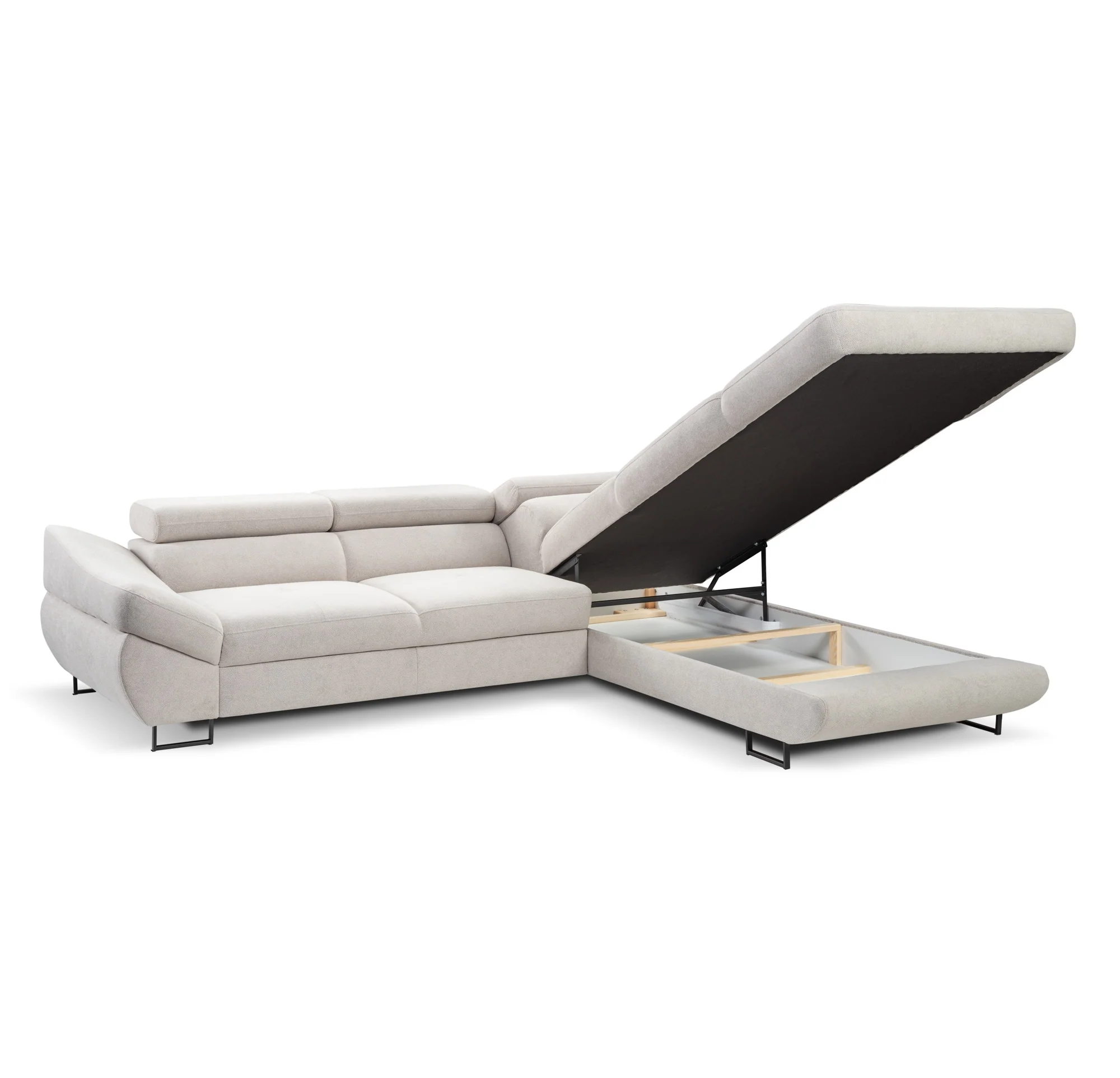 Fabio Corner Sofa Bed With Storage - Image 3