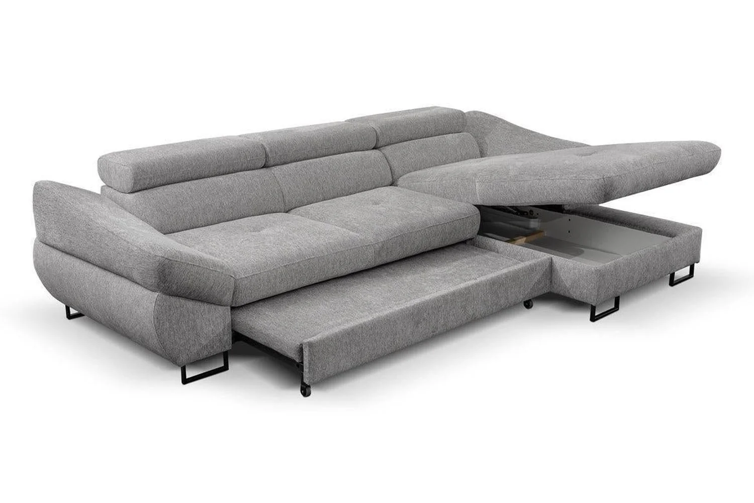 Fabio Corner Sofa Bed Mini With Storage - Image 2